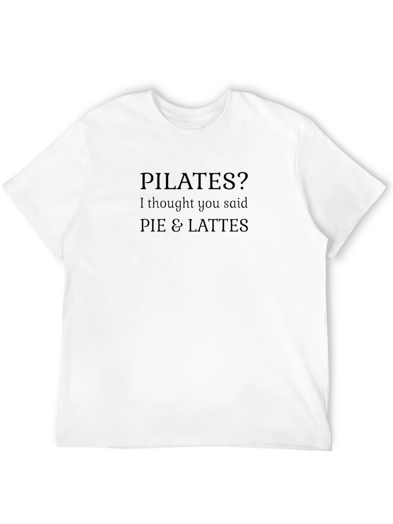 Pilates Pie & Lattes Funny Graphic Tee