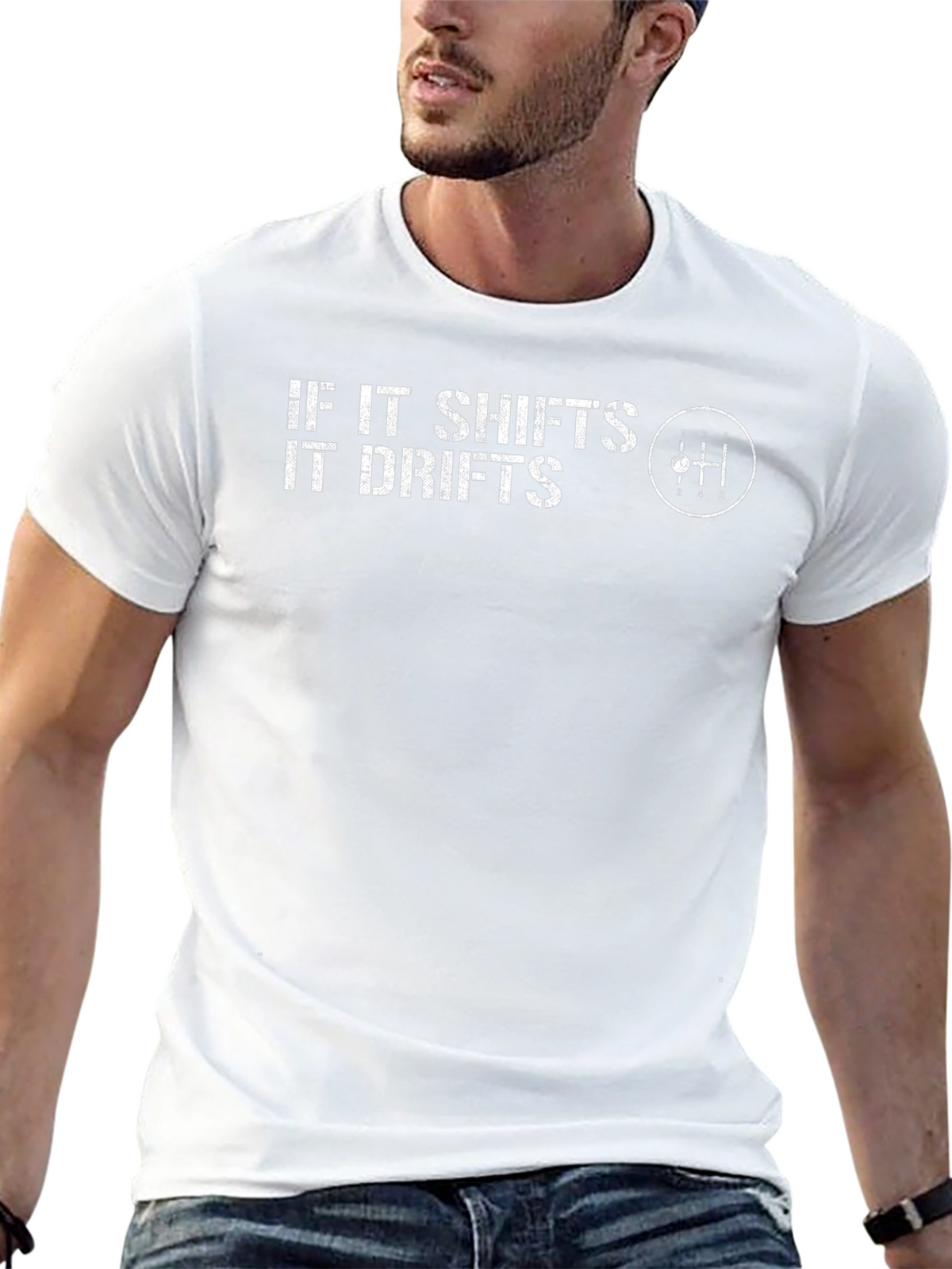 If It Shifts It Drifts Mens Black T-Shirt