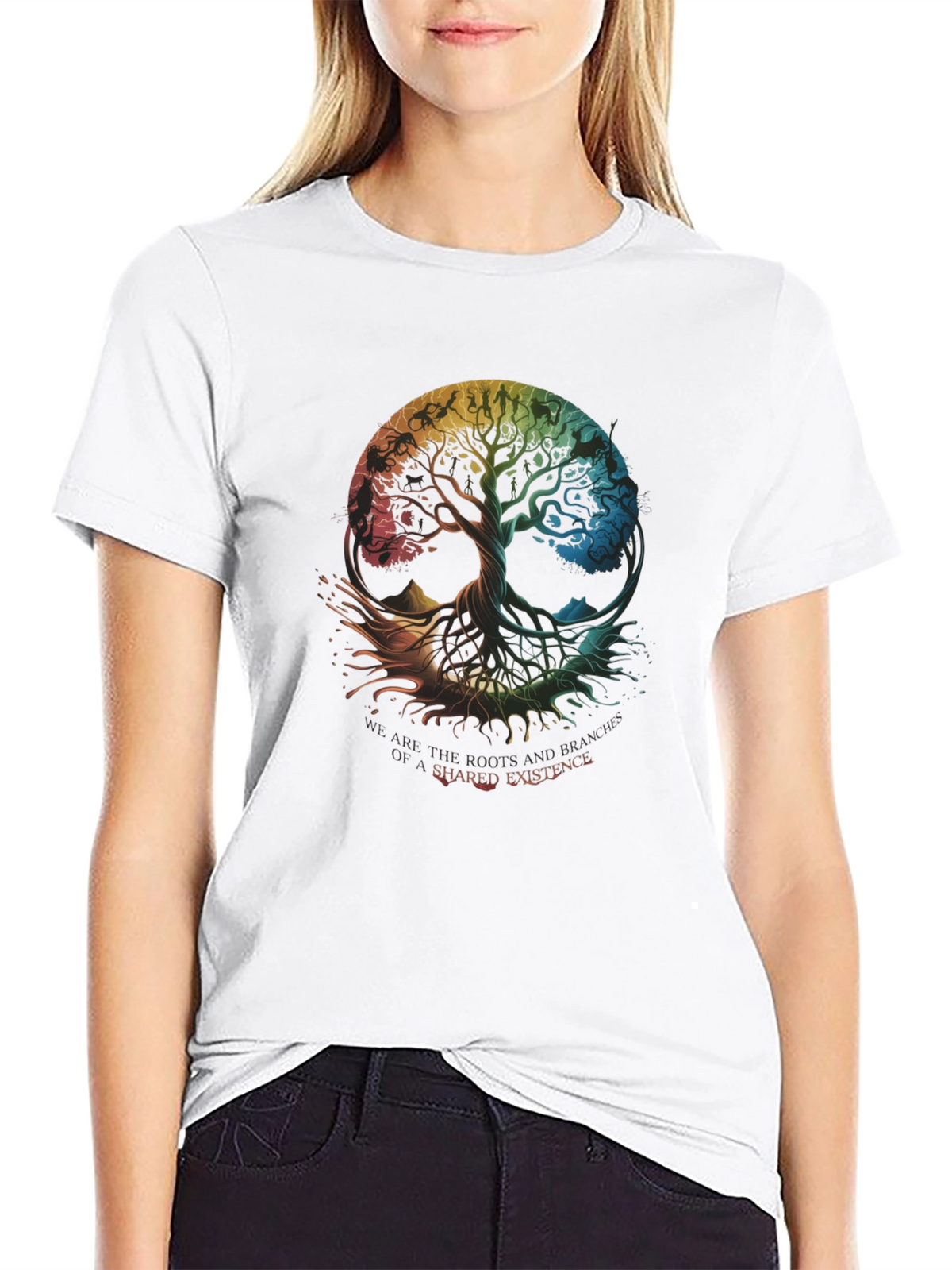 Shared Existence Tree Graphic T-Shirt