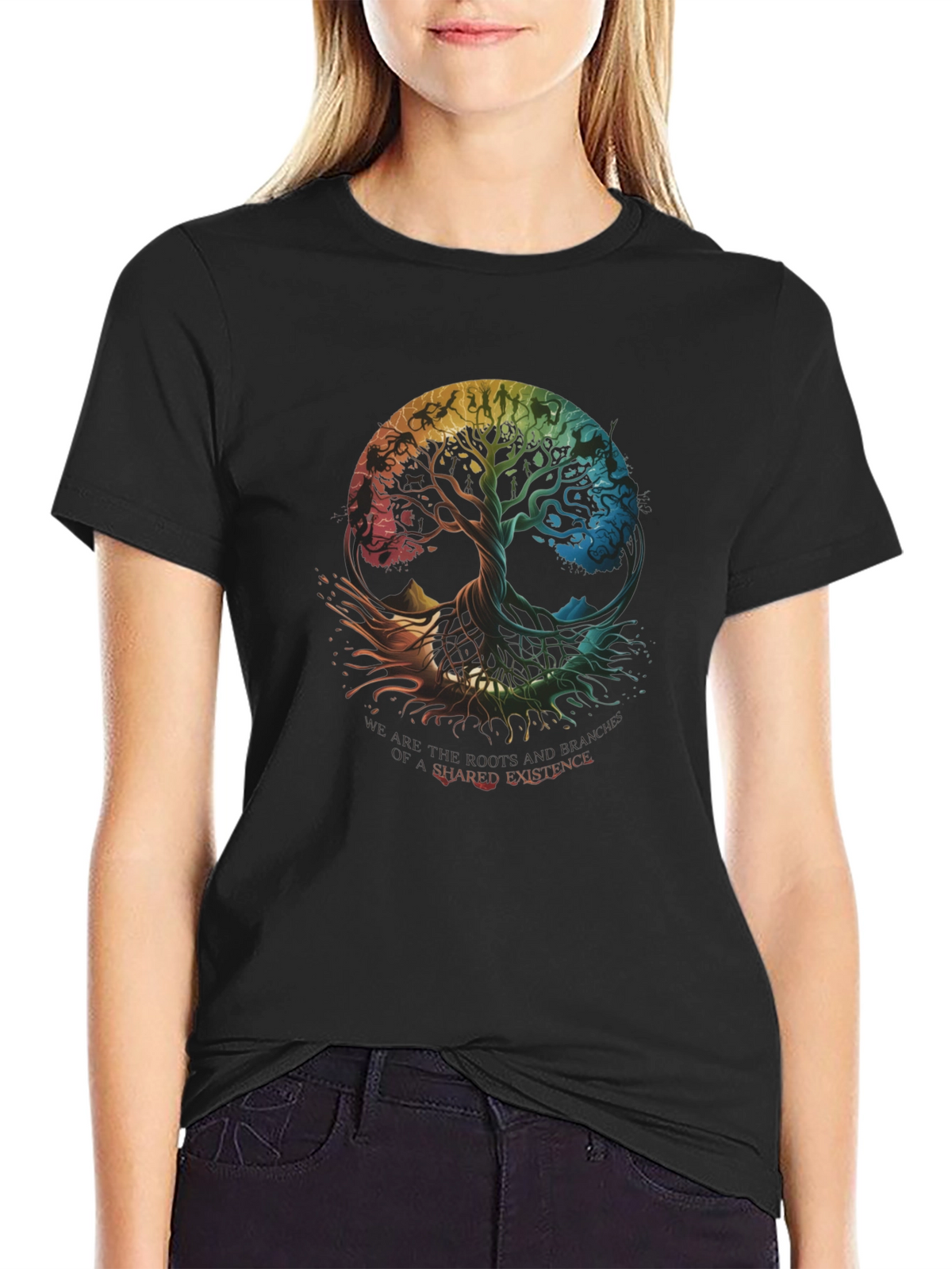 Shared Existence Tree Graphic T-Shirt