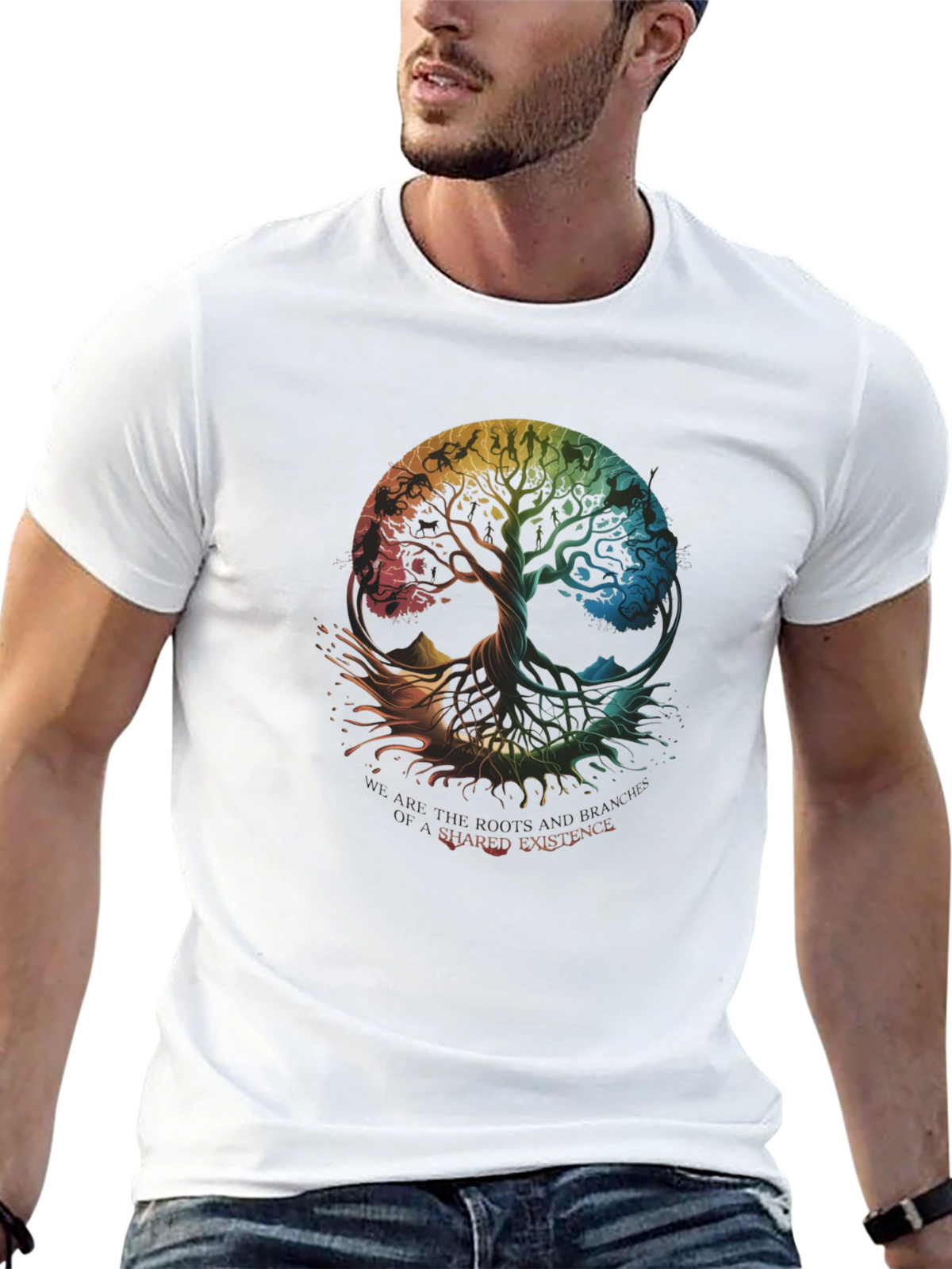 Shared Existence Tree Graphic T-Shirt
