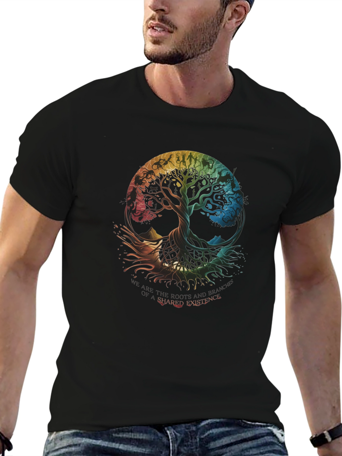 Shared Existence Tree Graphic T-Shirt