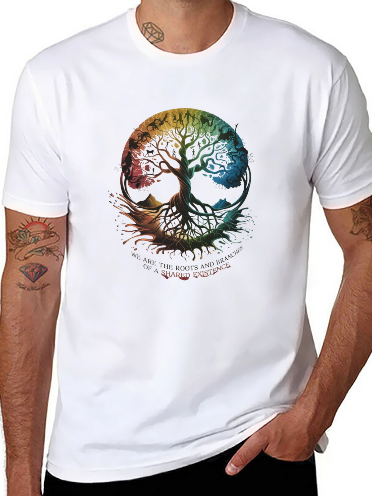 Shared Existence Tree Graphic T-Shirt