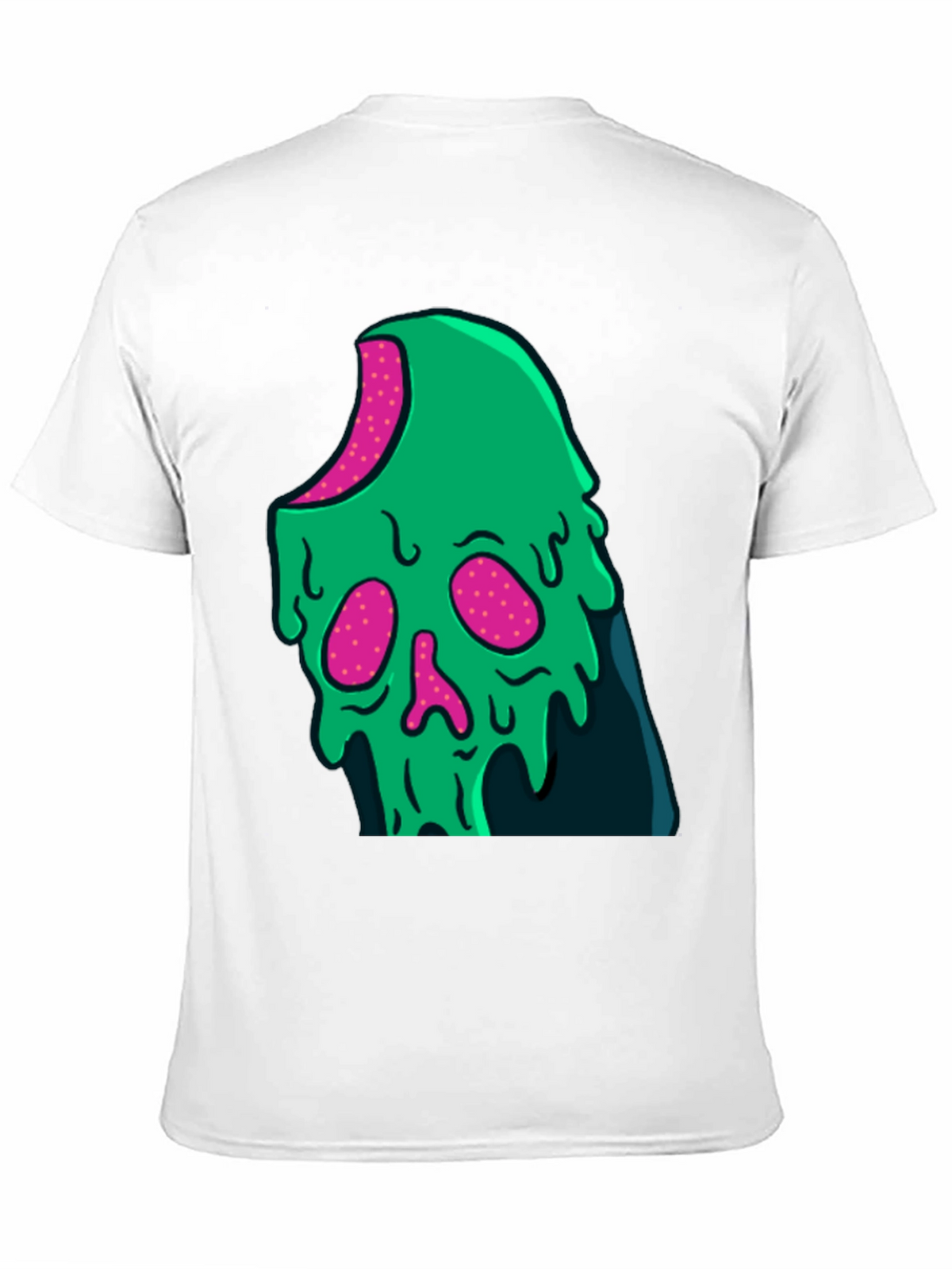 Green Slime Skull Graphic Tee - Cool Casual Style