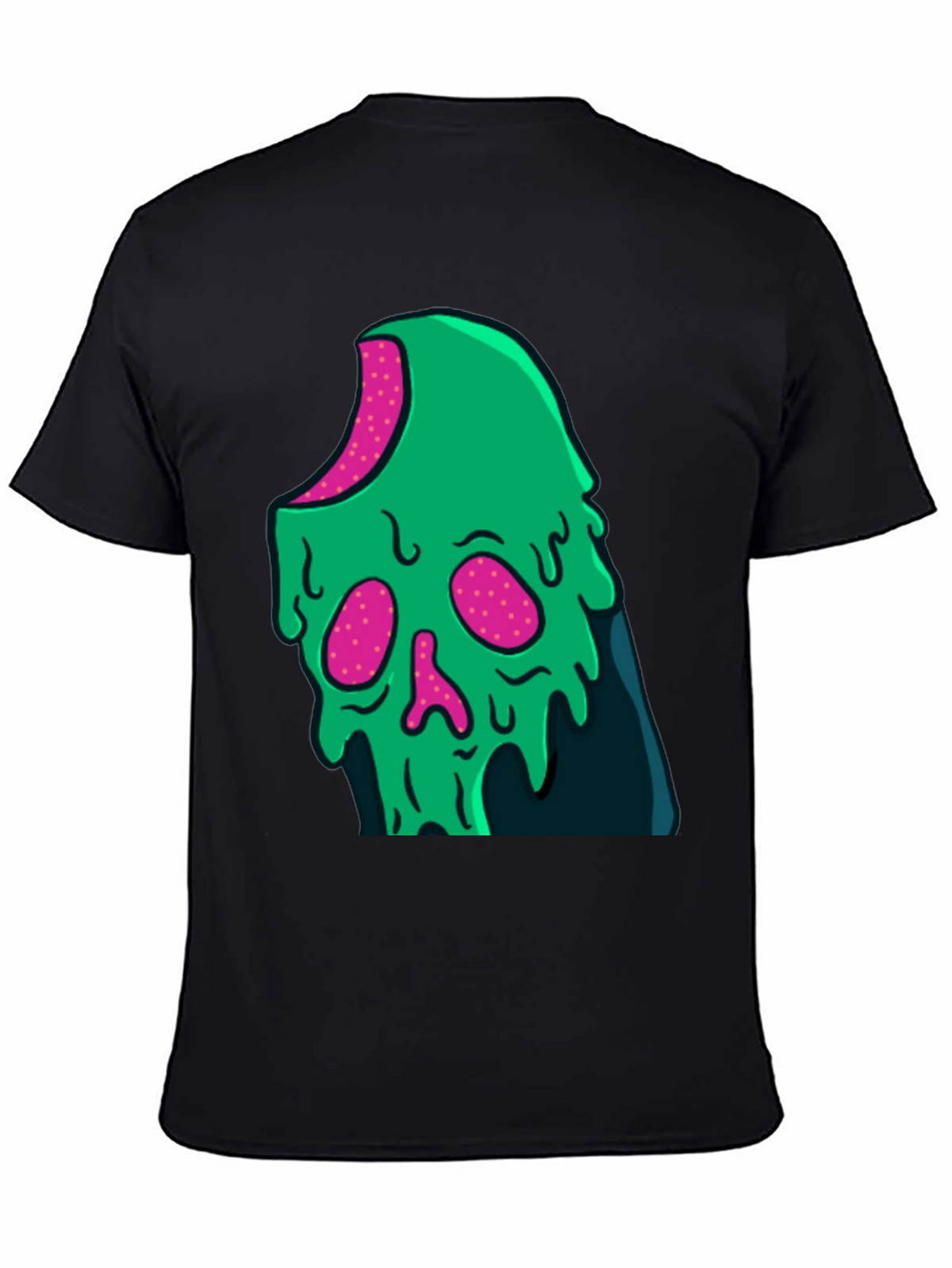 Green Slime Skull Graphic Tee - Cool Casual Style