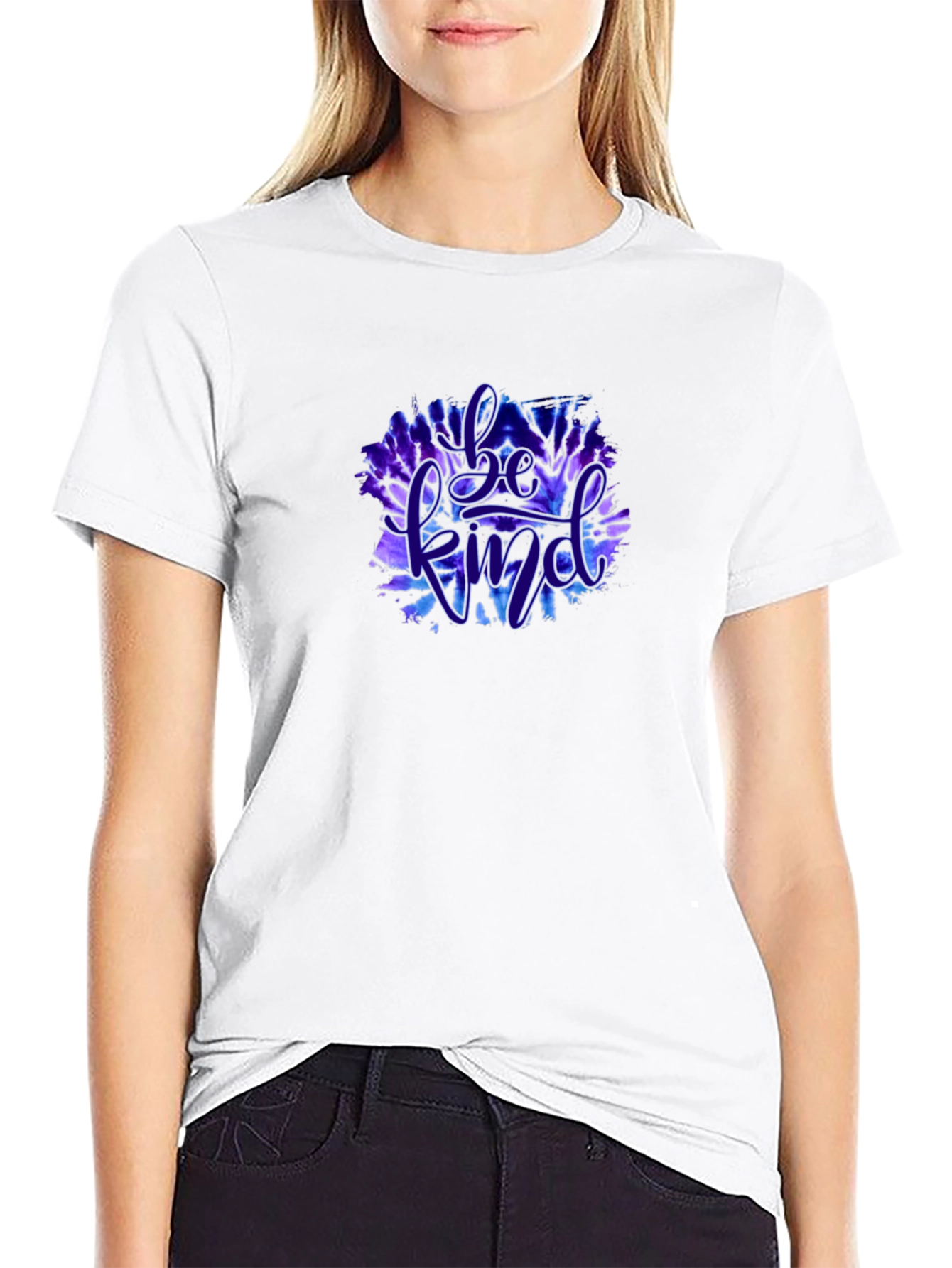 Be Kind Graphic Tee - Black Cotton T-Shirt