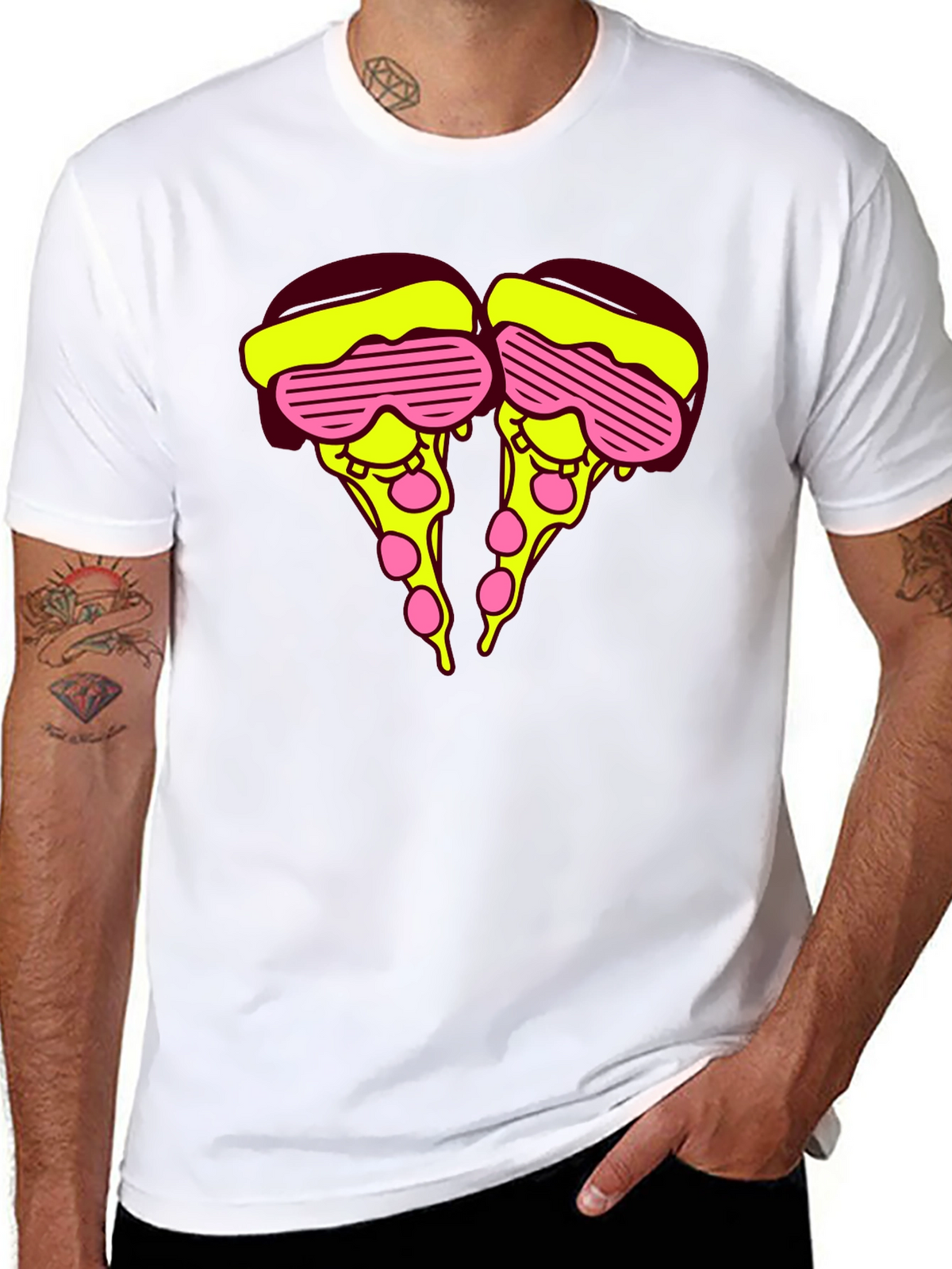 Funky Pizza Slice Graphic Tee - Unisex