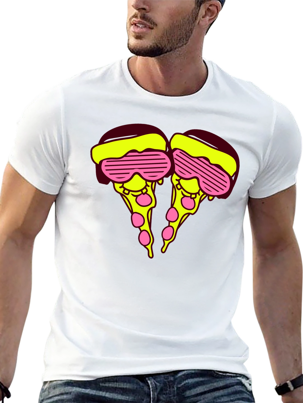 Funky Pizza Slice Graphic Tee - Unisex