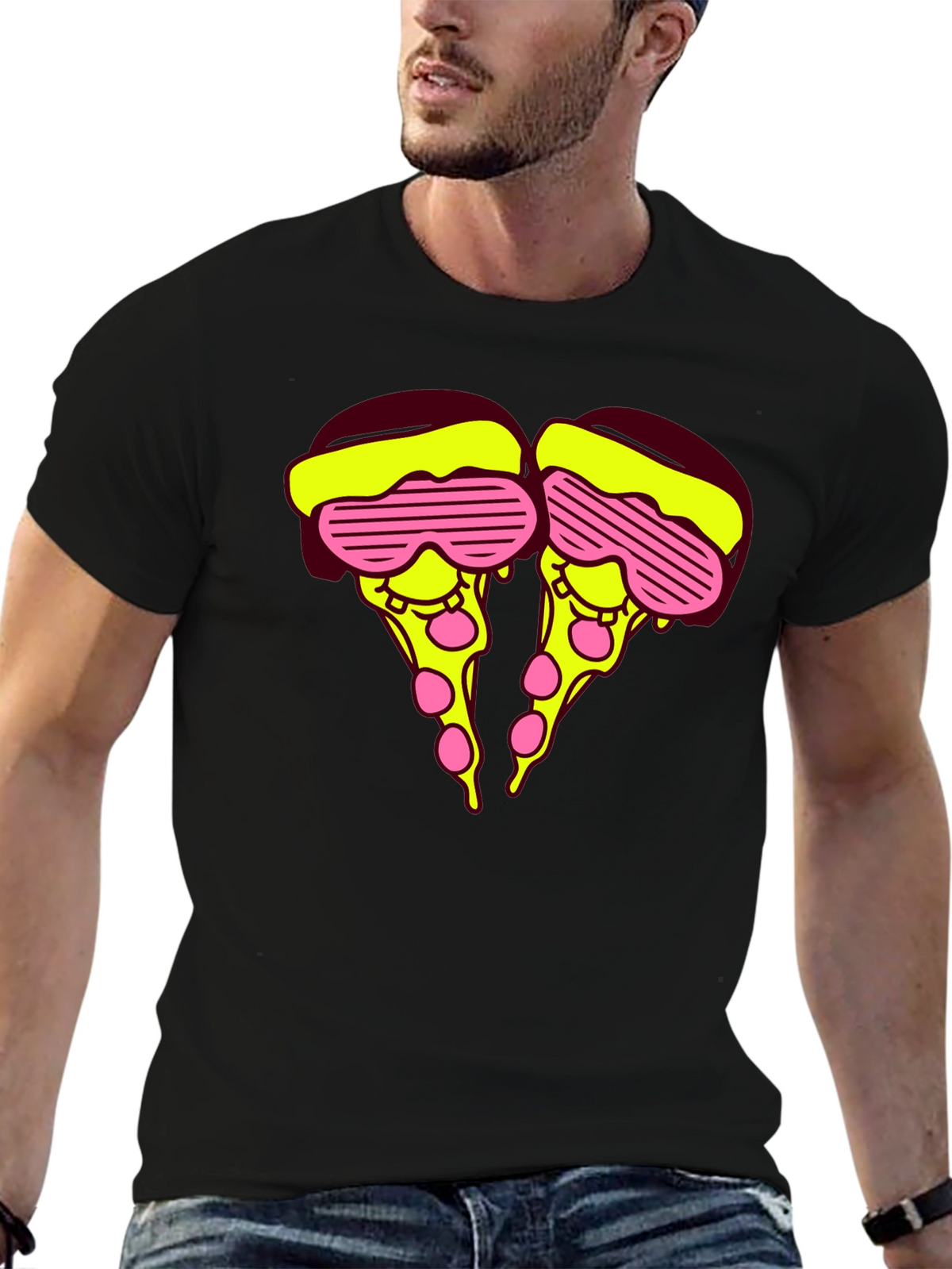 Funky Pizza Slice Graphic Tee - Unisex