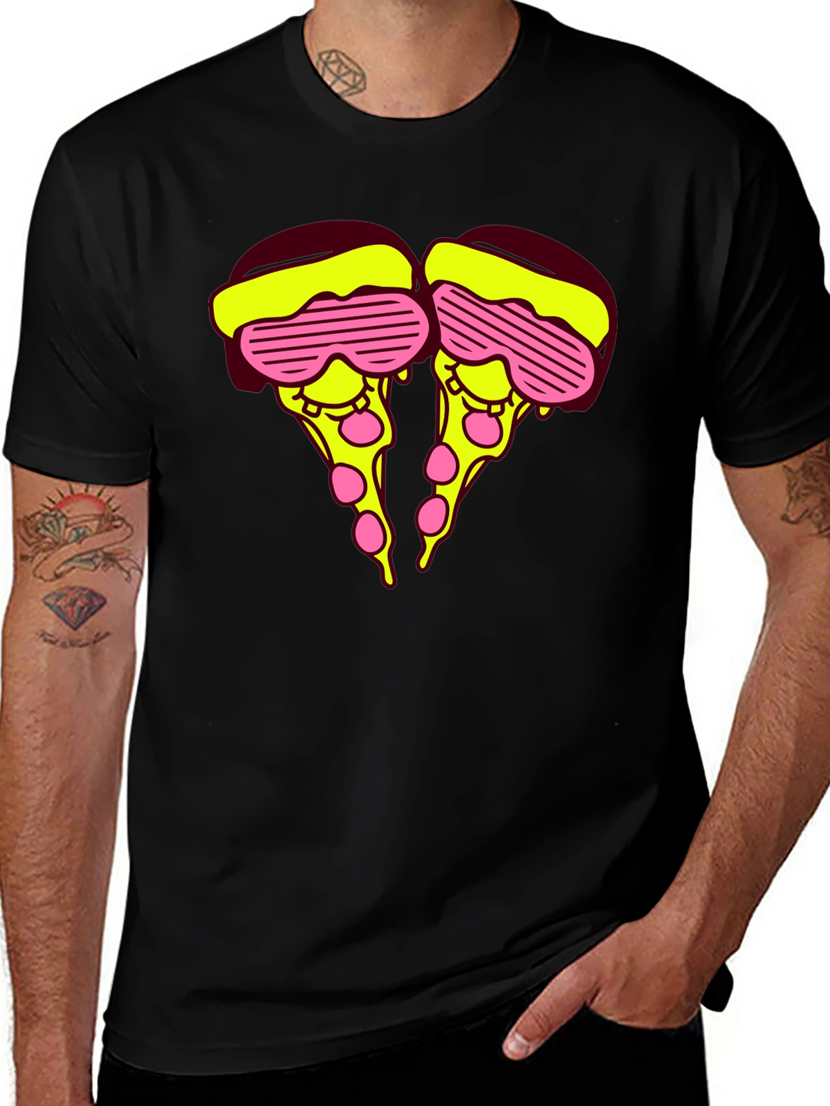 Funky Pizza Slice Graphic Tee - Unisex