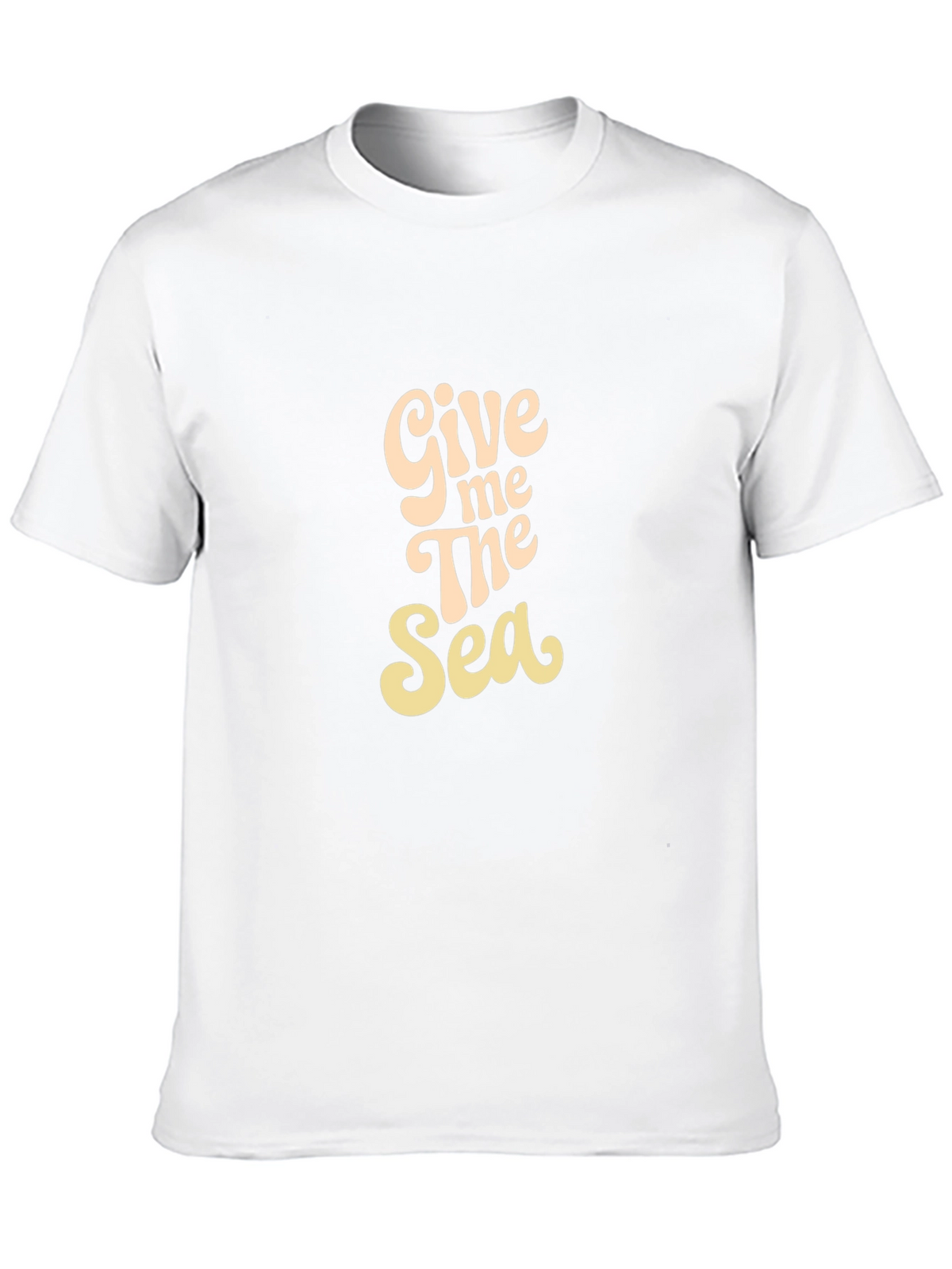 Give Me The Sea Graphic Black T-Shirt