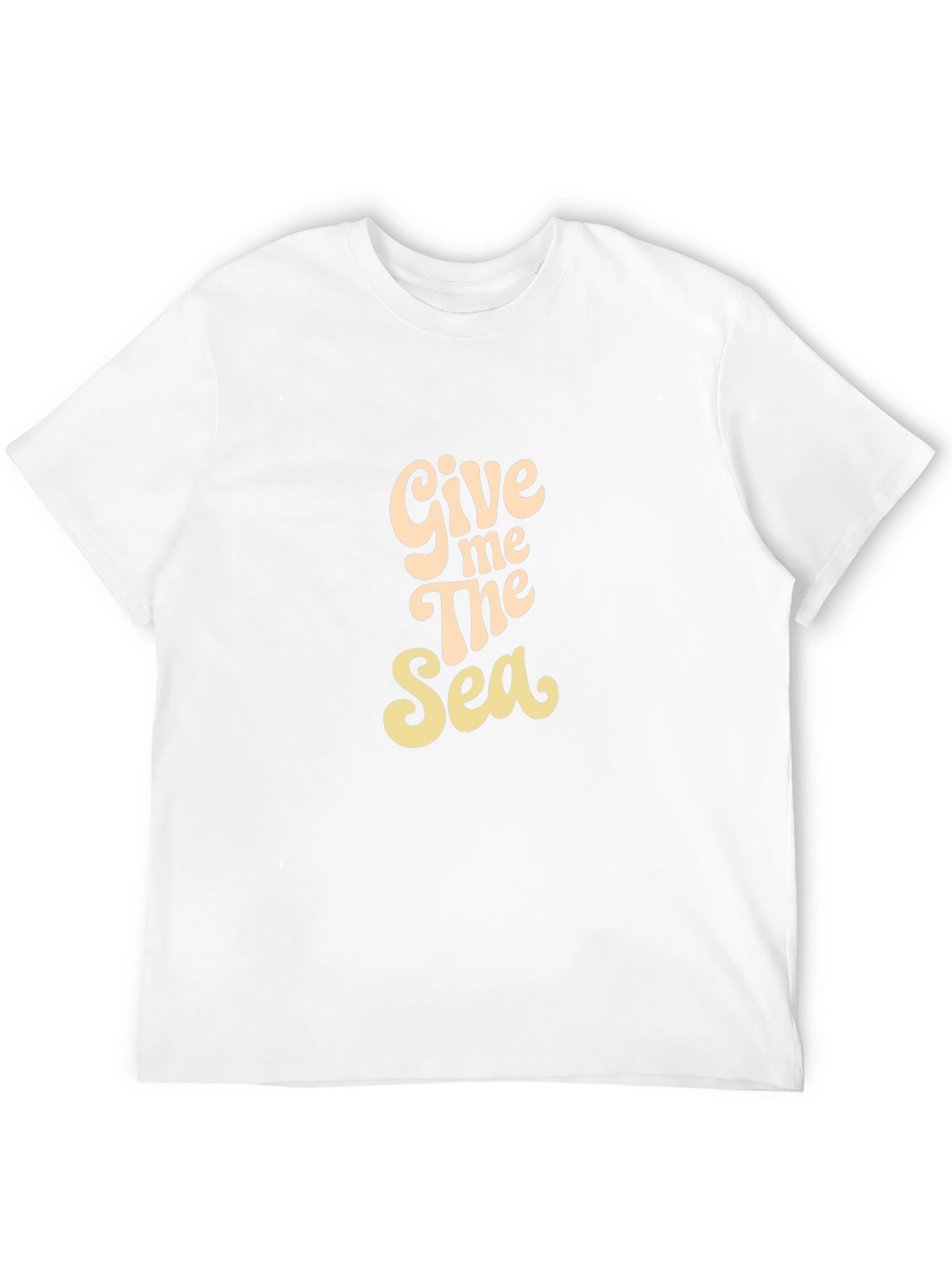 Give Me The Sea Graphic Black T-Shirt
