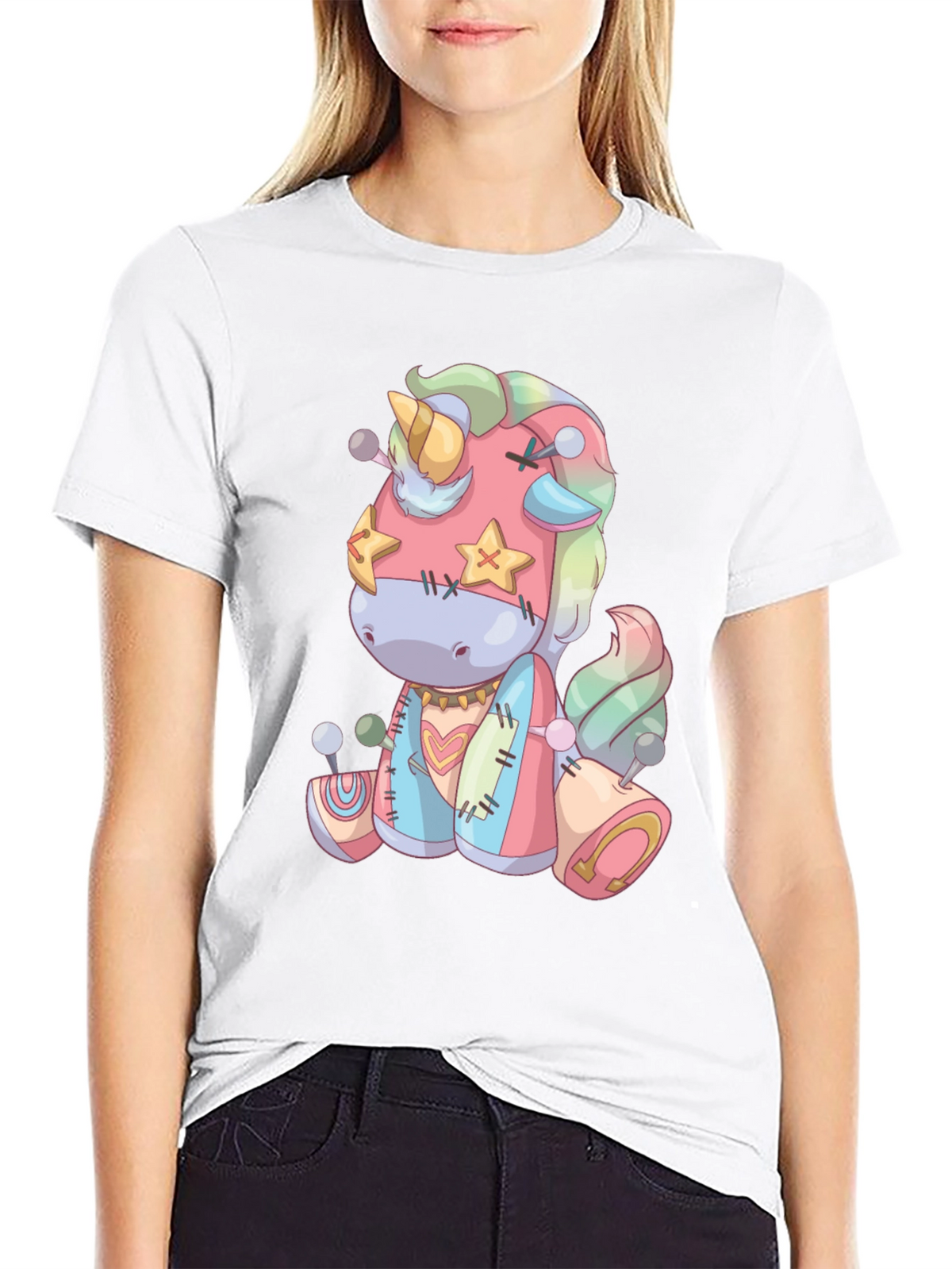 Unicorn Stuffed Animal Graphic Tee