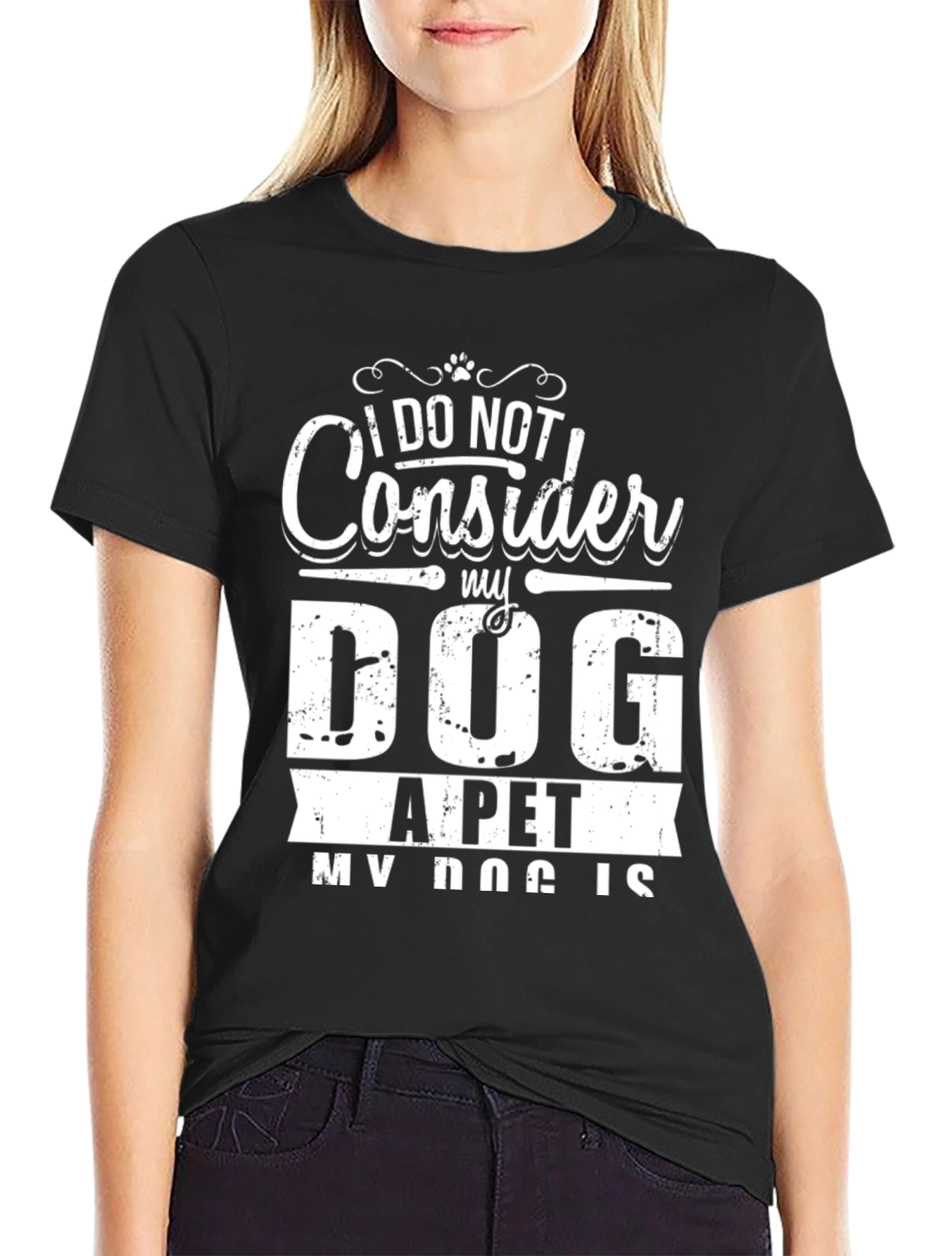 Dog is My Life T-Shirt - Black Graphic Tee