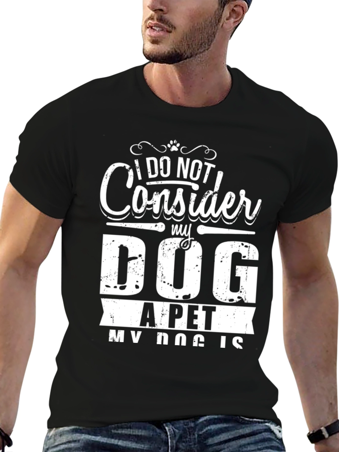 Dog is My Life T-Shirt - Black Graphic Tee