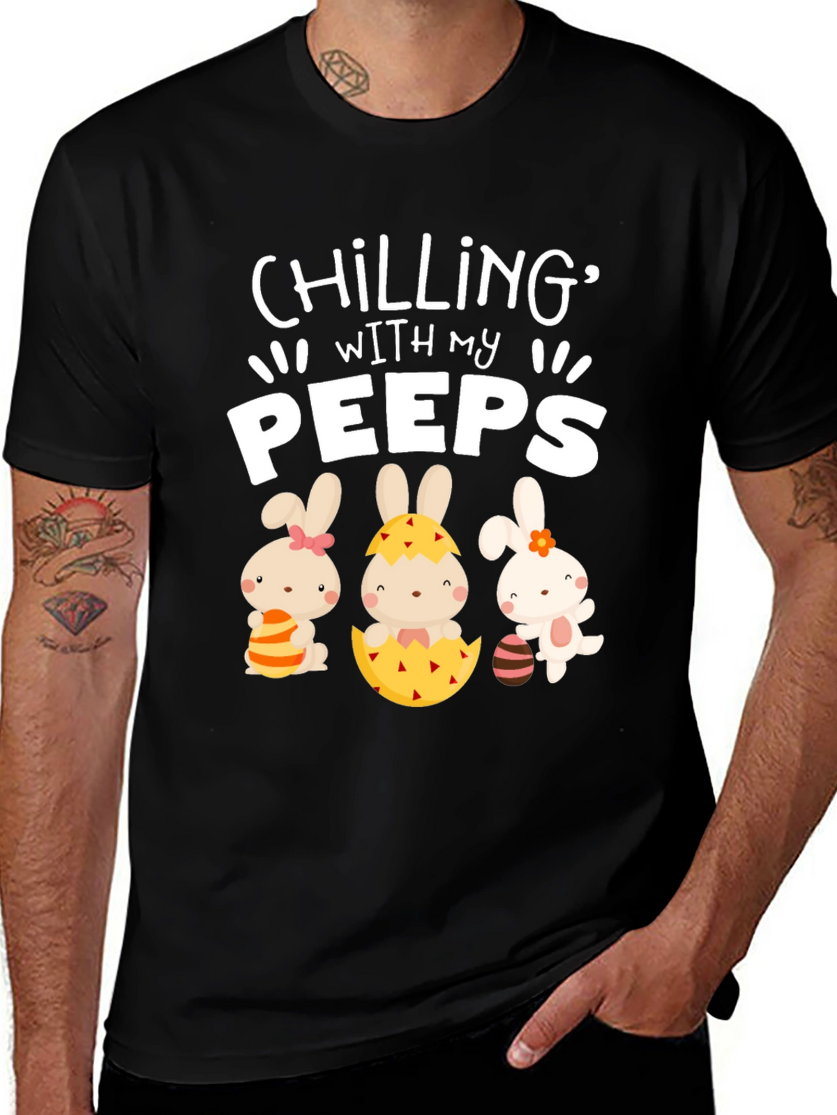 Chilling With My Peeps Easter T-Shirt