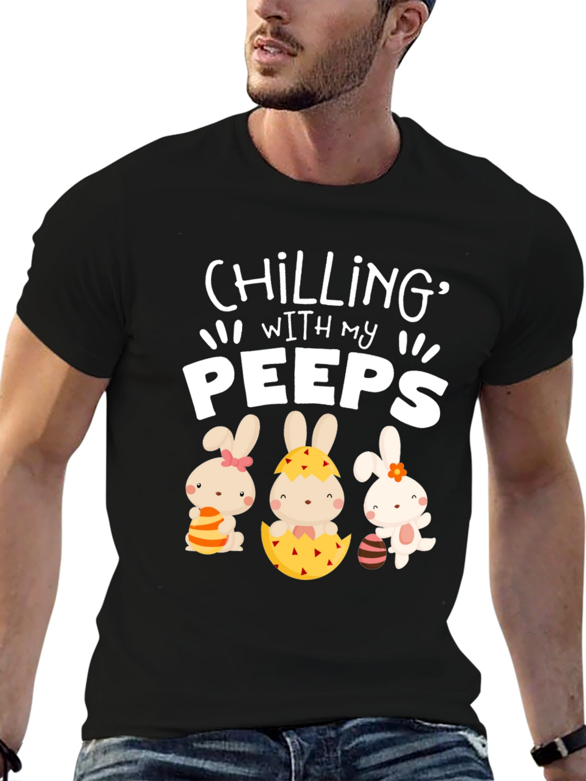 Chilling With My Peeps Easter T-Shirt