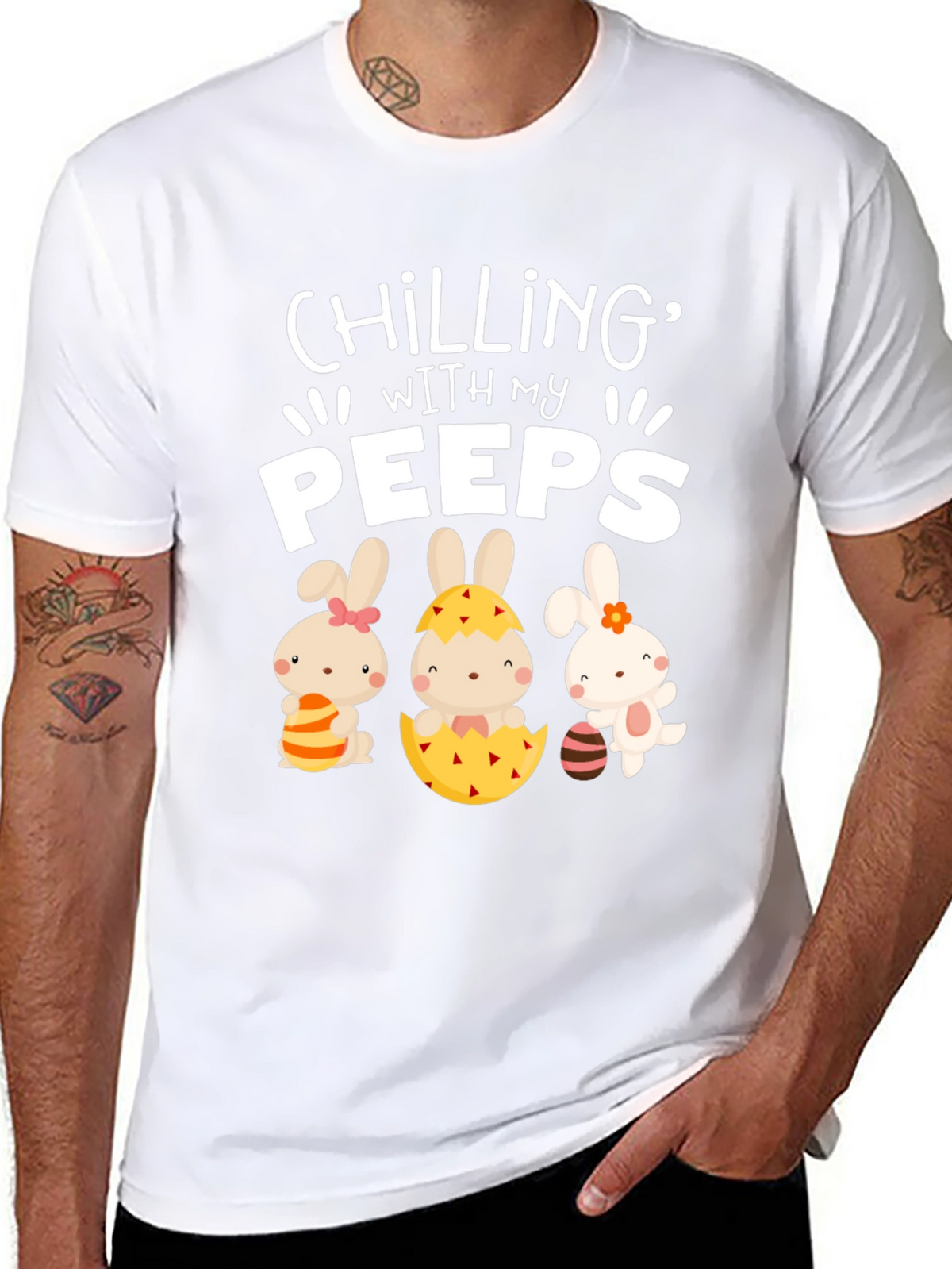 Chilling With My Peeps Easter T-Shirt
