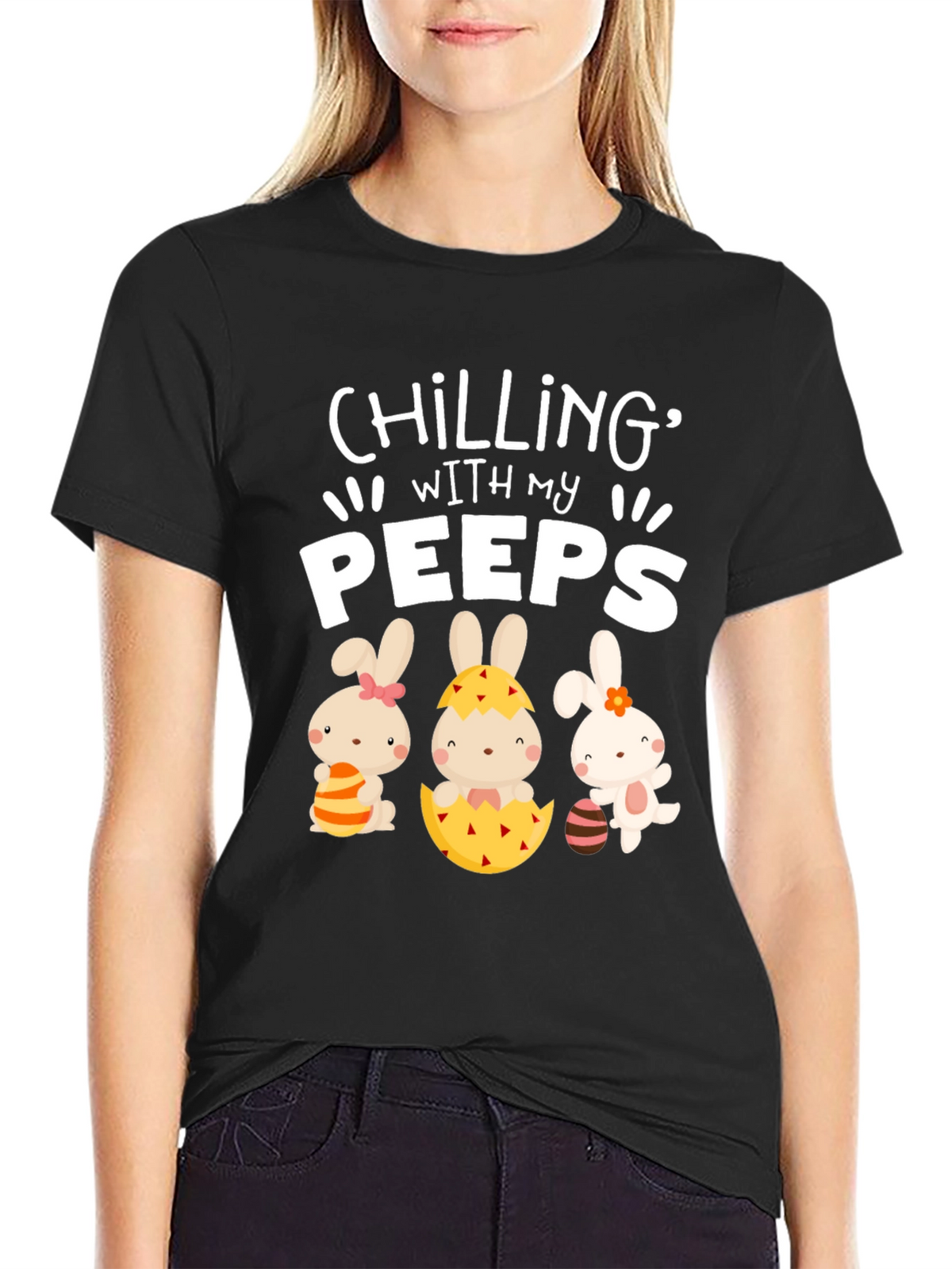 Chilling With My Peeps Easter T-Shirt