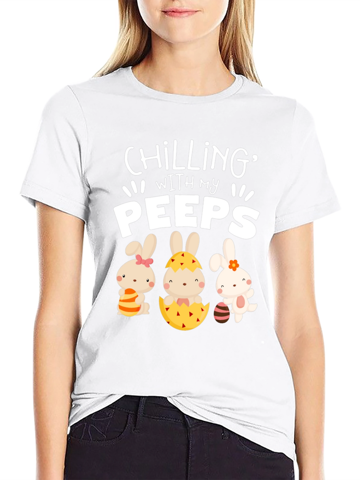 Chilling With My Peeps Easter T-Shirt