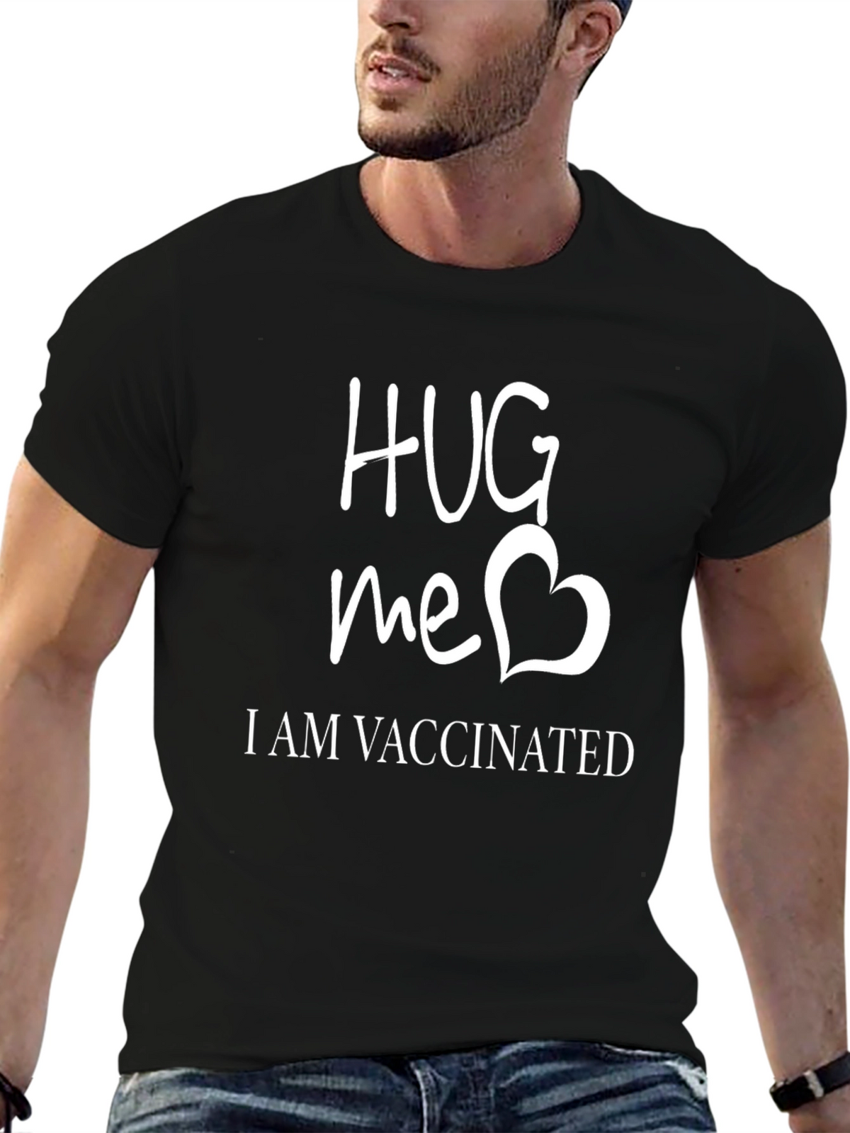 Hug Me Im Vaccinated T-Shirt - Funny Vaccine Tee