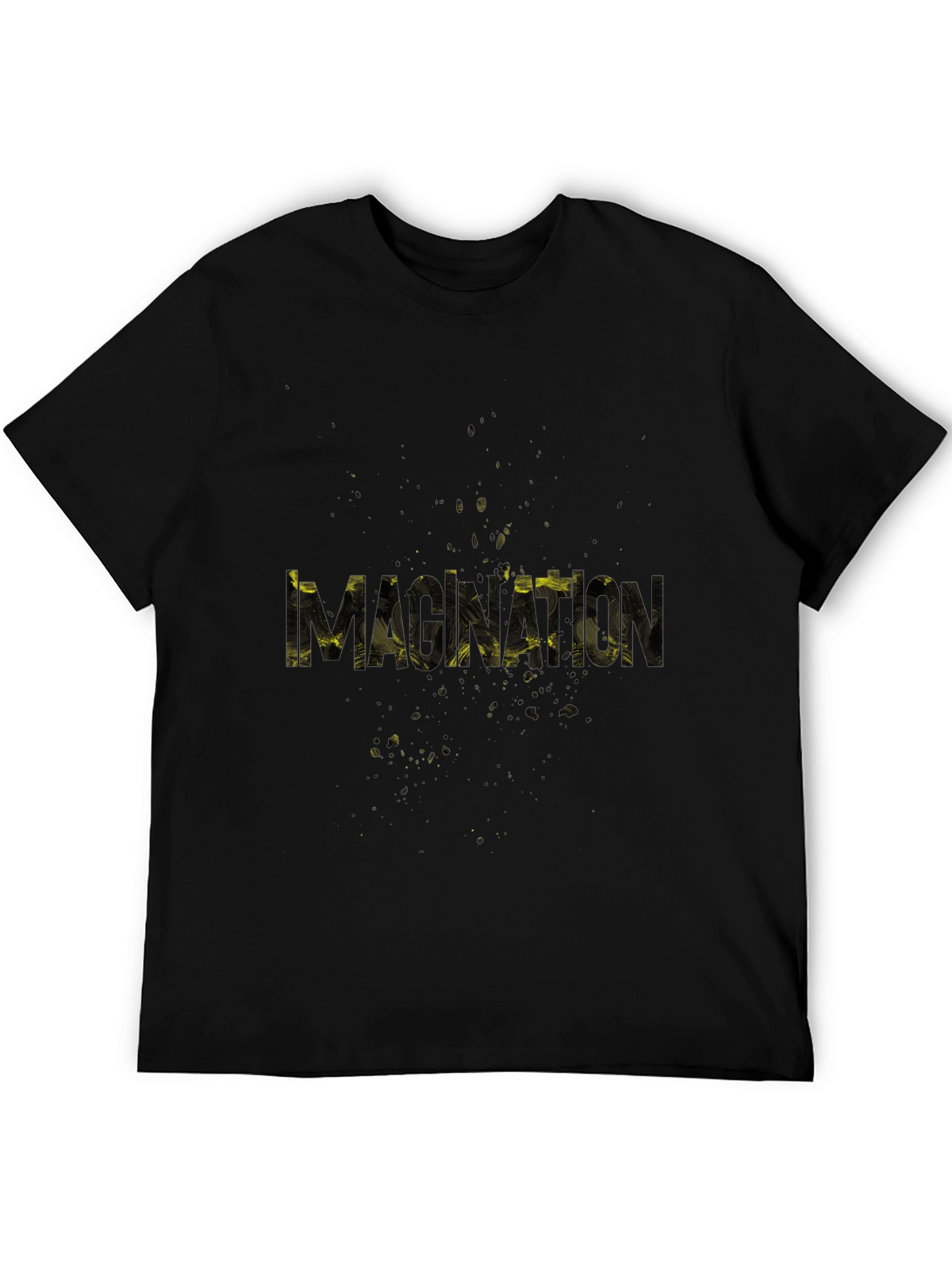 Monxton Mens Black Graphic Print T-Shirt