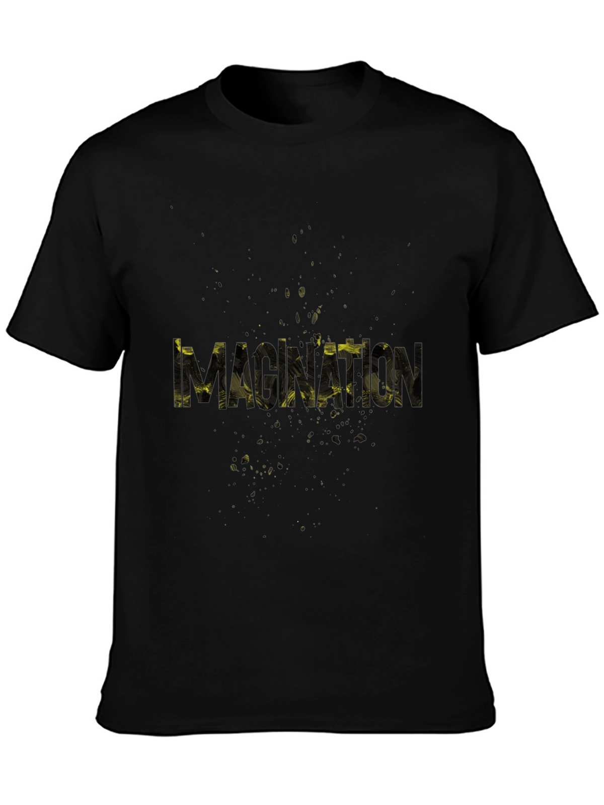 Monxton Mens Black Graphic Print T-Shirt
