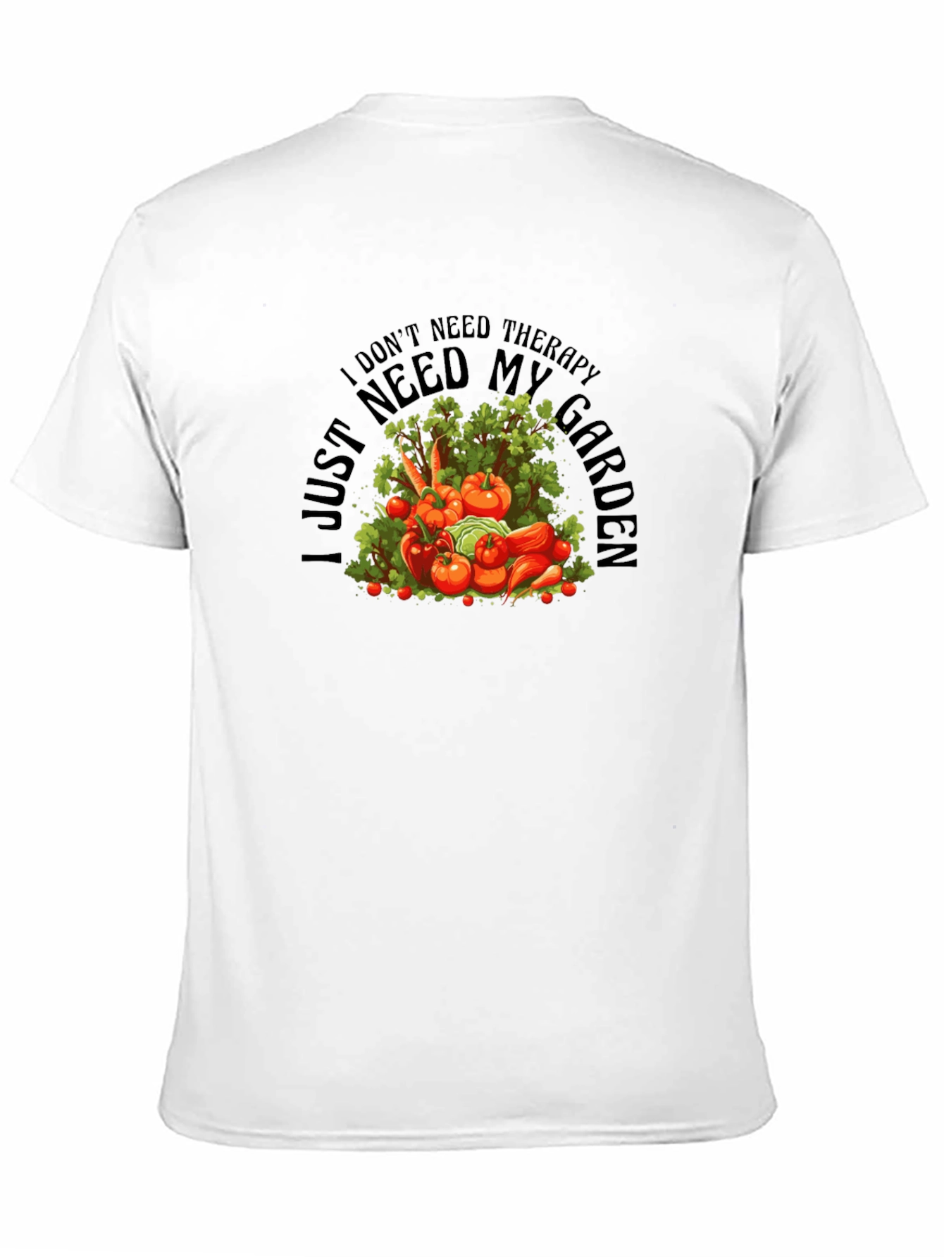 Therapy Garden Black T-Shirt - Gardeners Gift