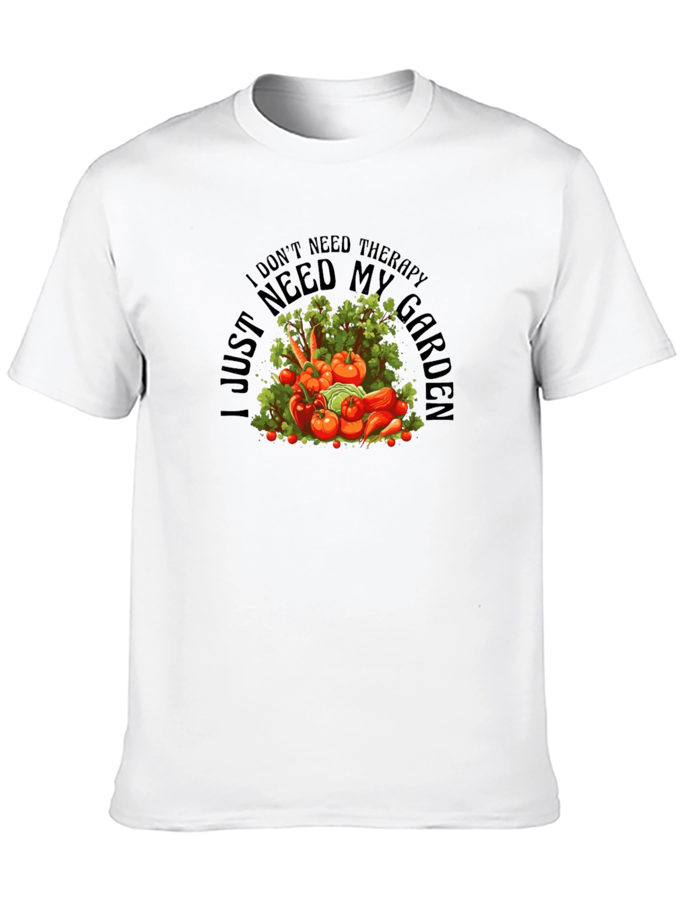 Therapy Garden Black T-Shirt - Gardeners Gift