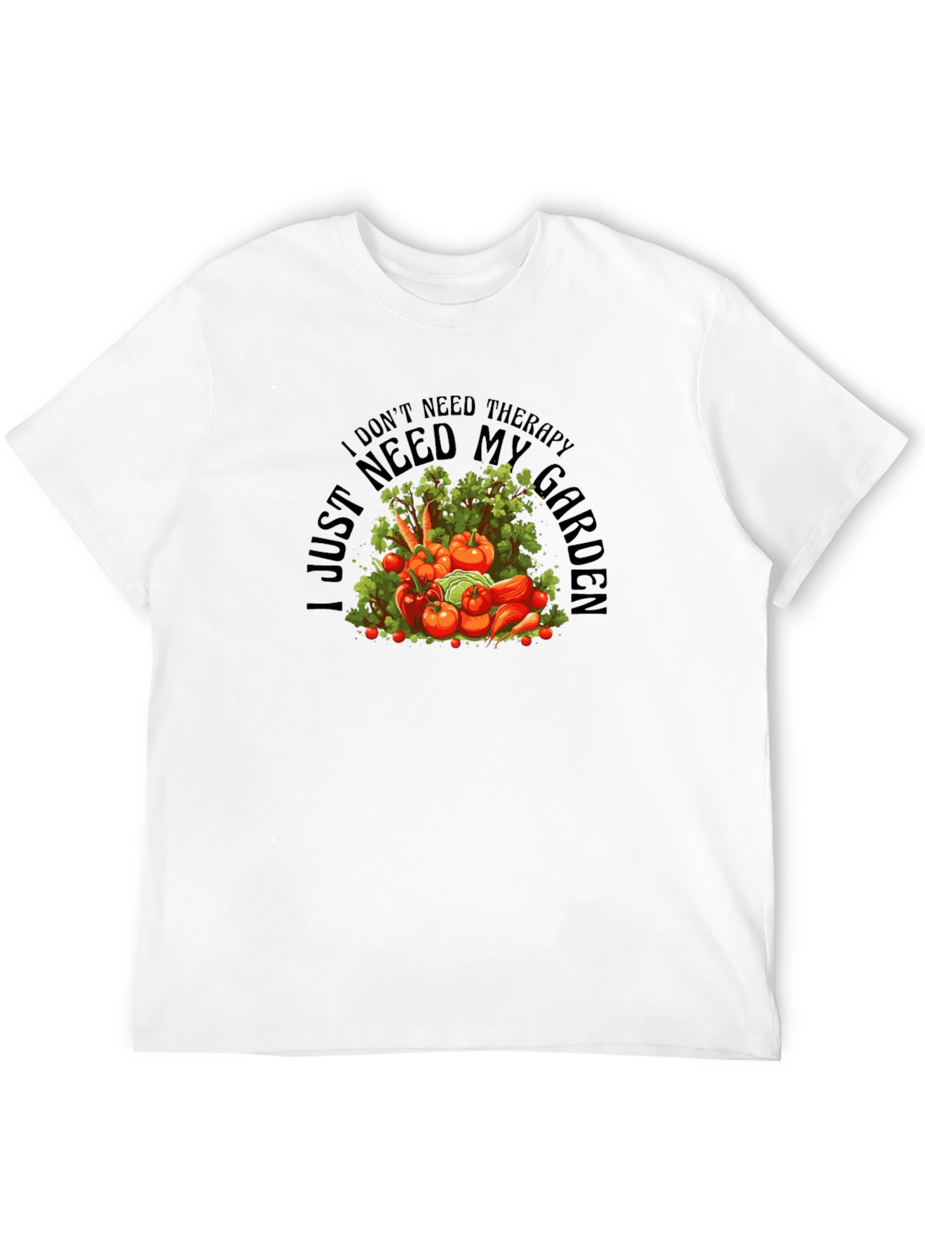 Therapy Garden Black T-Shirt - Gardeners Gift