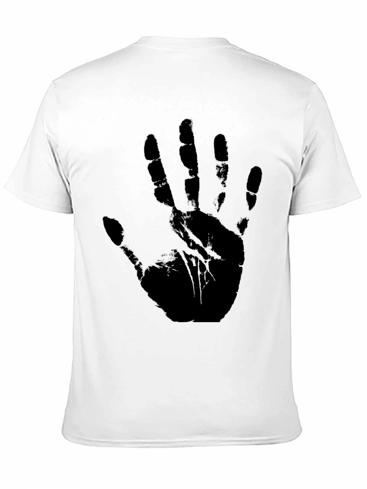 Black Handprint Graphic T-Shirt