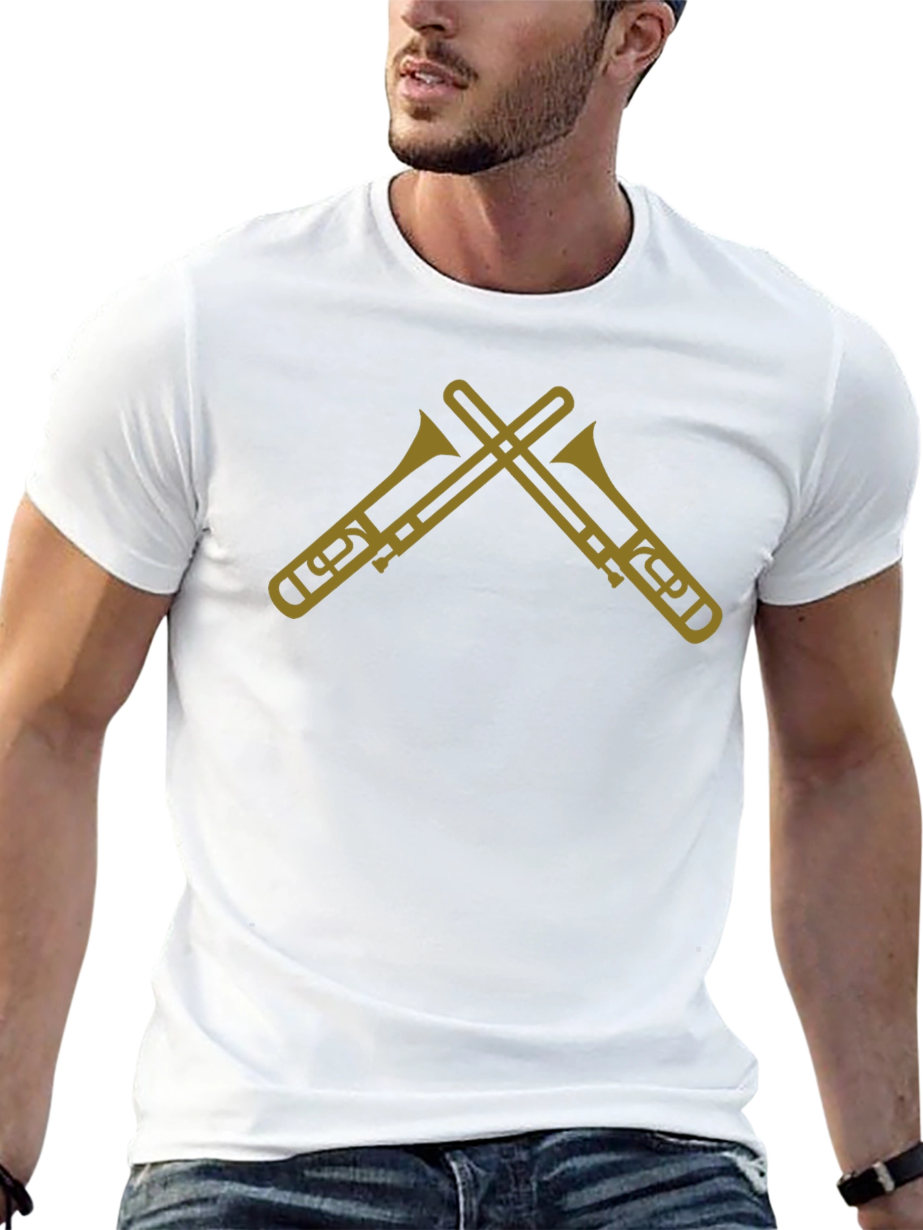 Trombone Graphic Tee - Musicians T-Shirt