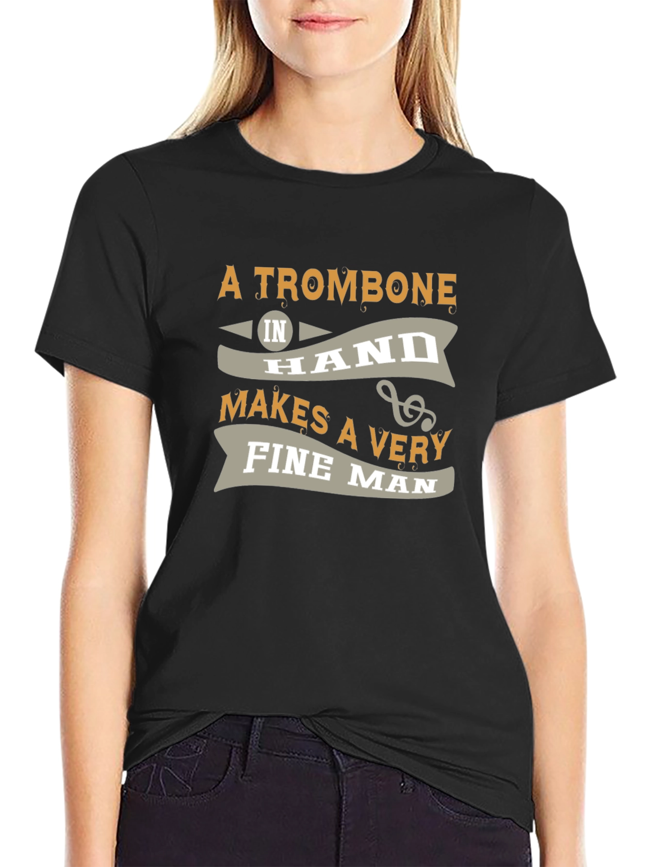Trombone Mans T-Shirt - Musical Instrument Gift