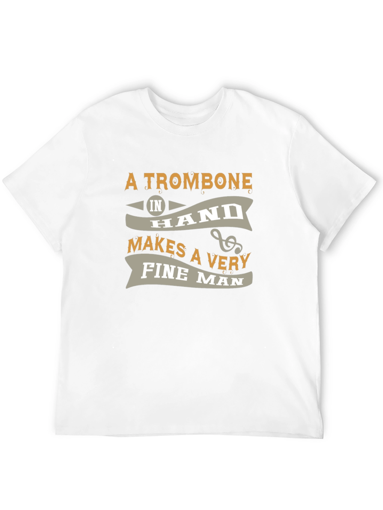 Trombone Mans T-Shirt - Musical Instrument Gift