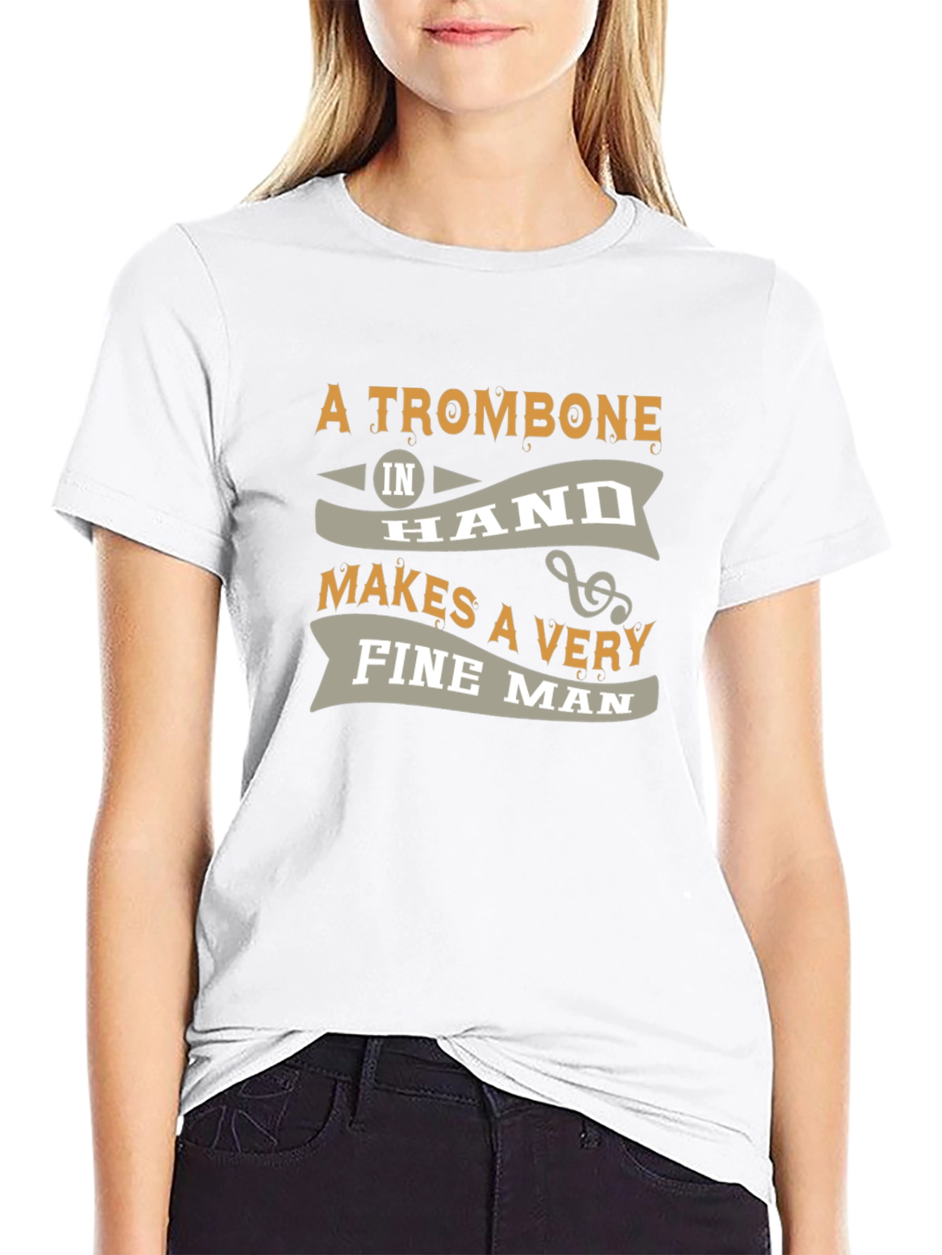 Trombone Mans T-Shirt - Musical Instrument Gift