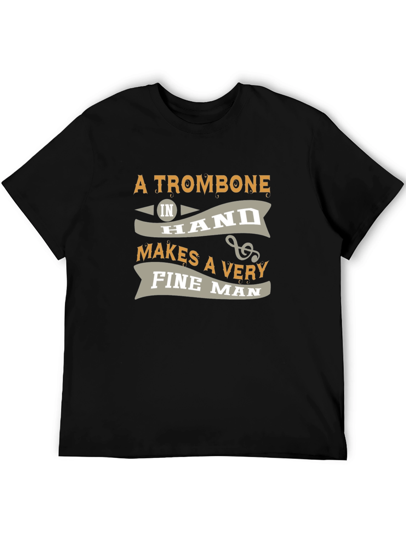 Trombone Mans T-Shirt - Musical Instrument Gift