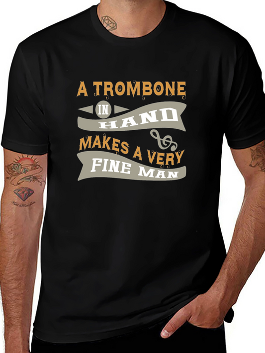 Trombone Mans T-Shirt - Musical Instrument Gift