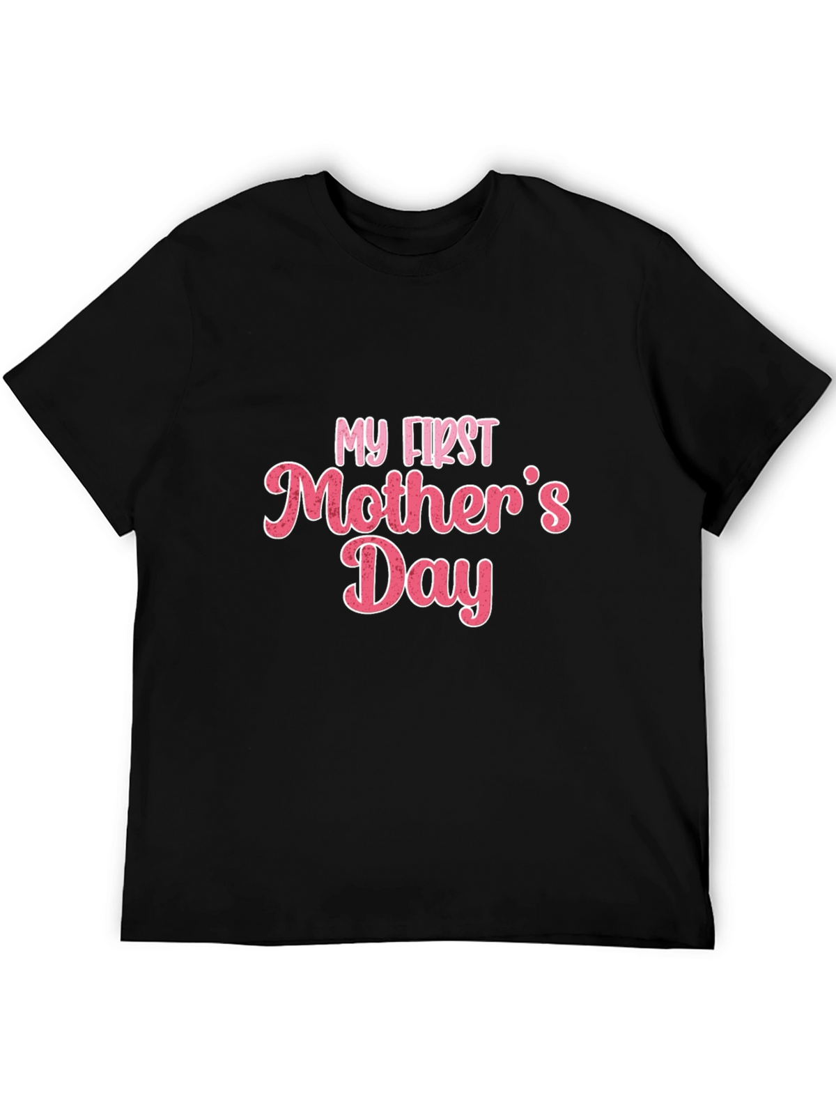 My First Mothers Day T-Shirt - Black