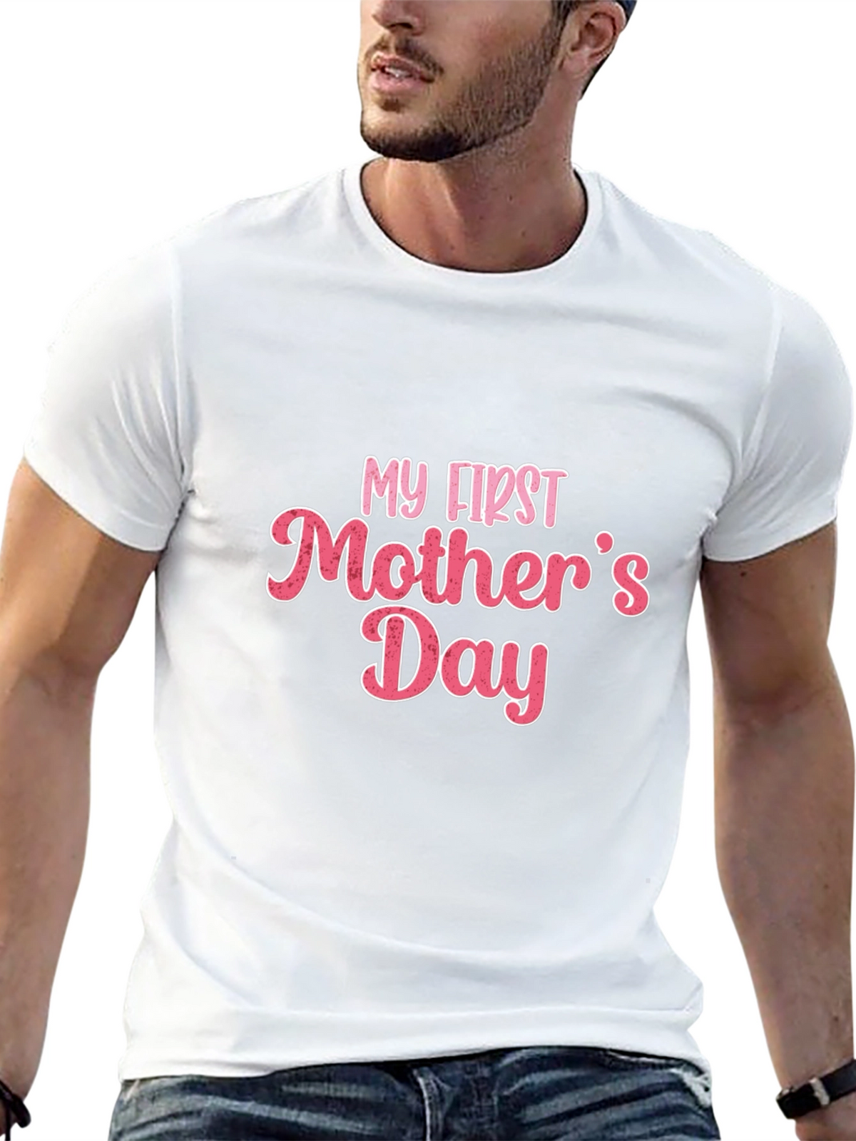 My First Mothers Day T-Shirt - Black