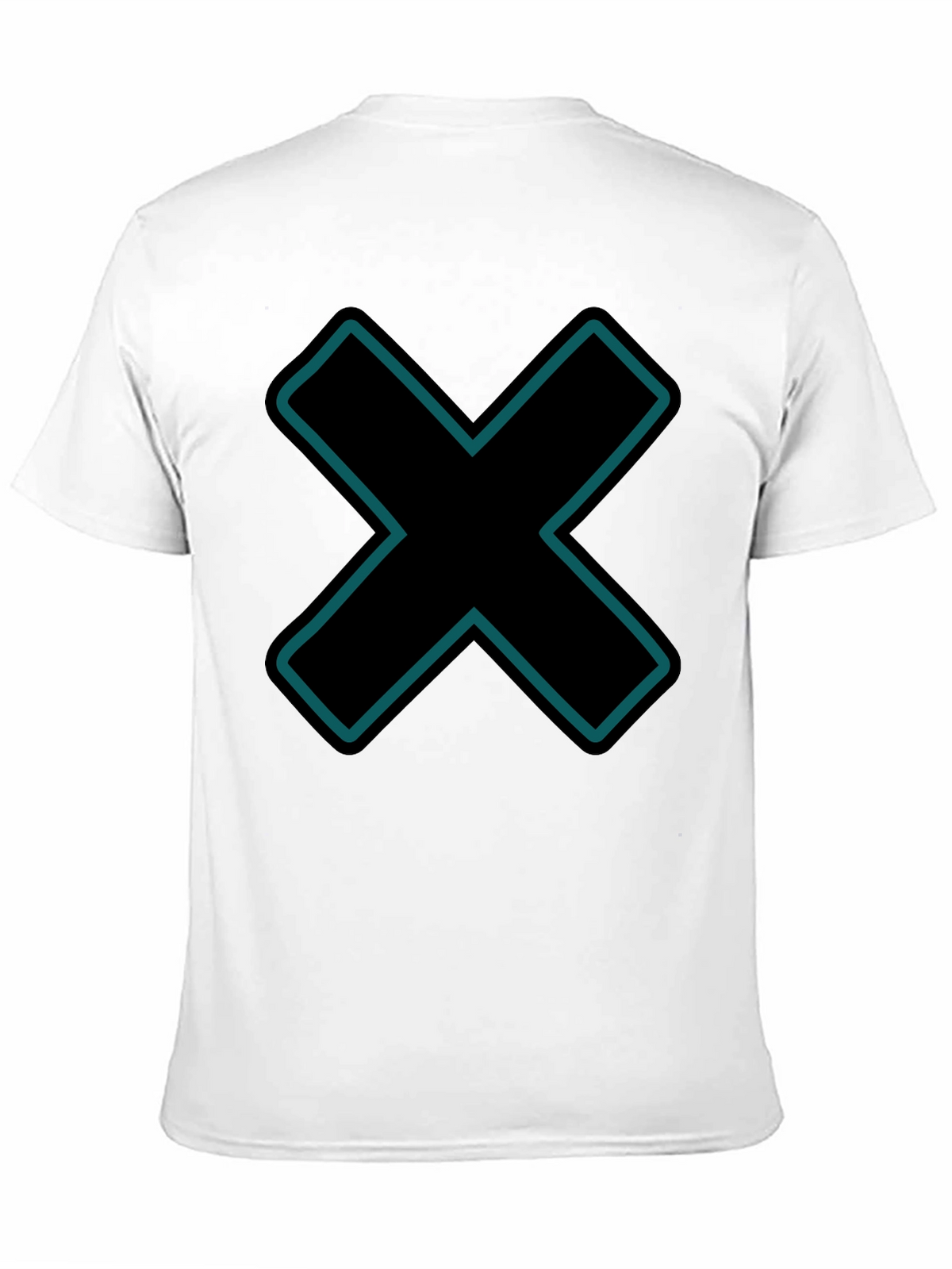 Modern Graphic Tee - Black X Design