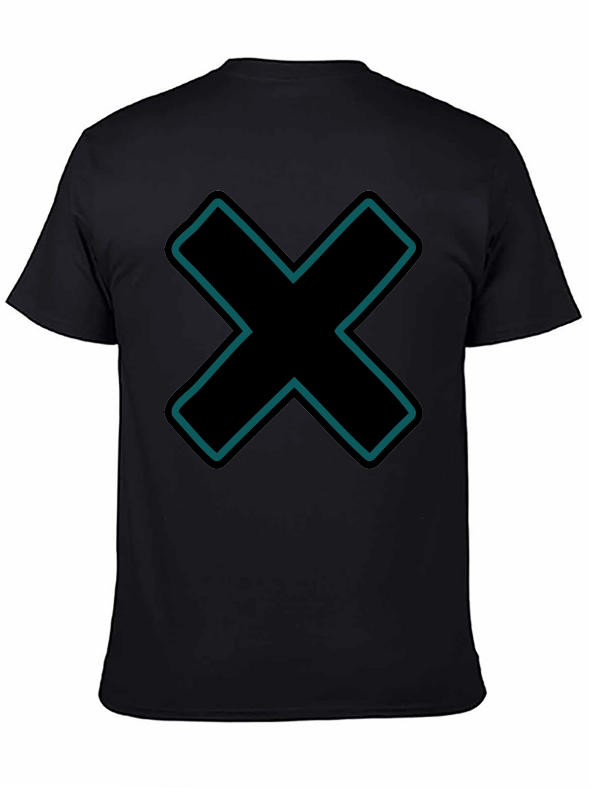 Modern Graphic Tee - Black X Design