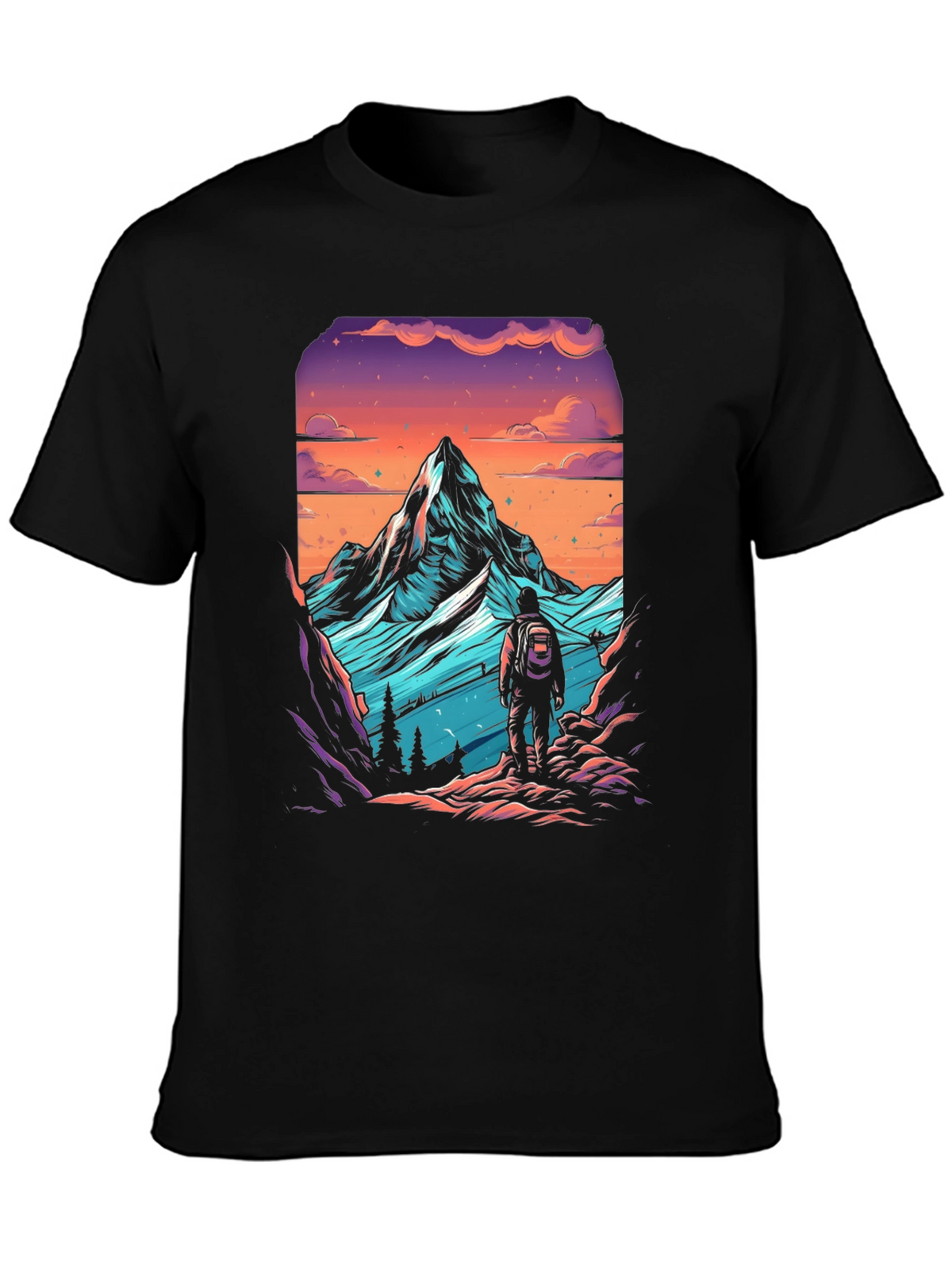 Mountain Hiker Graphic Tee - Adventure Awaits