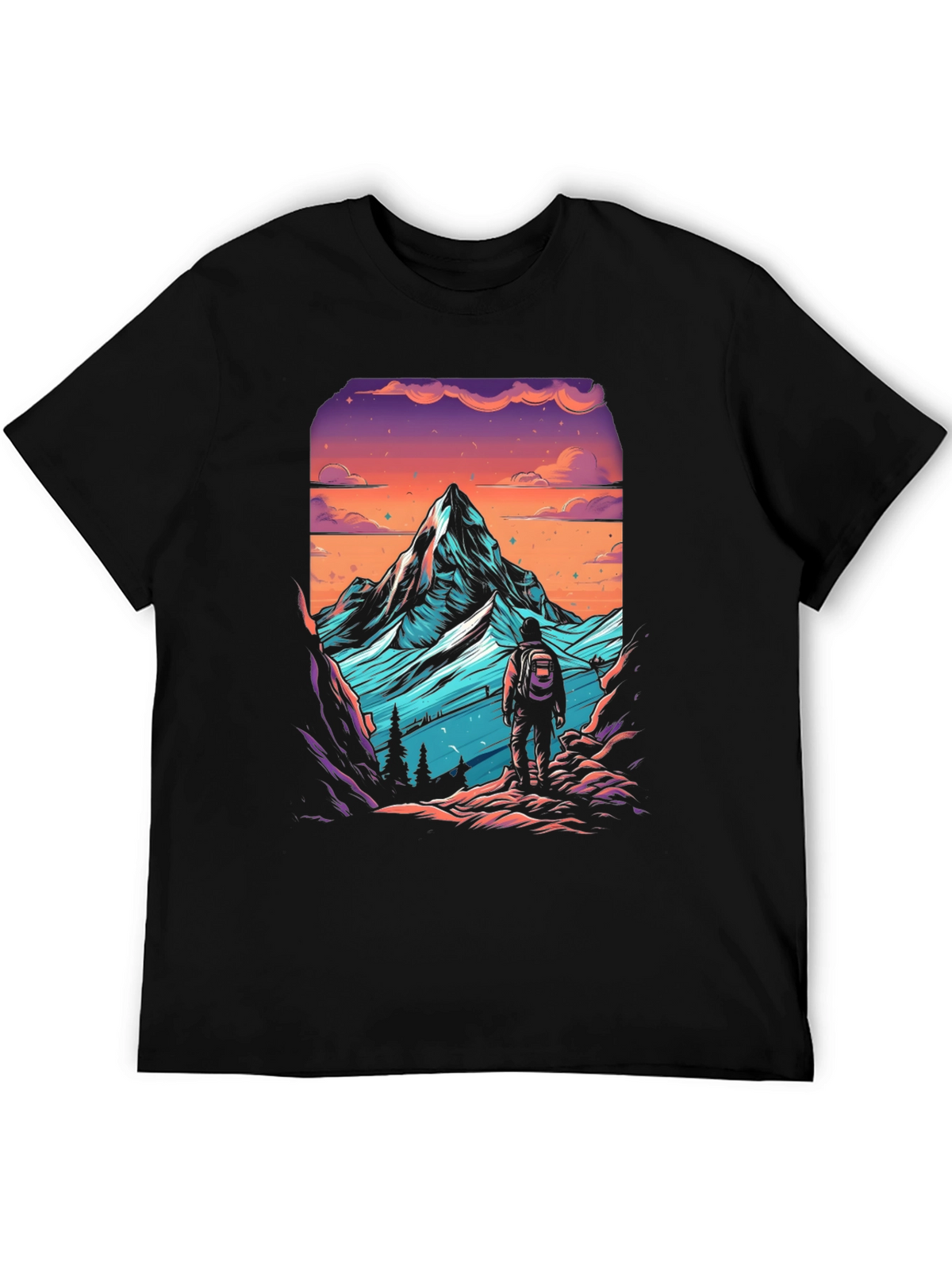 Mountain Hiker Graphic Tee - Adventure Awaits