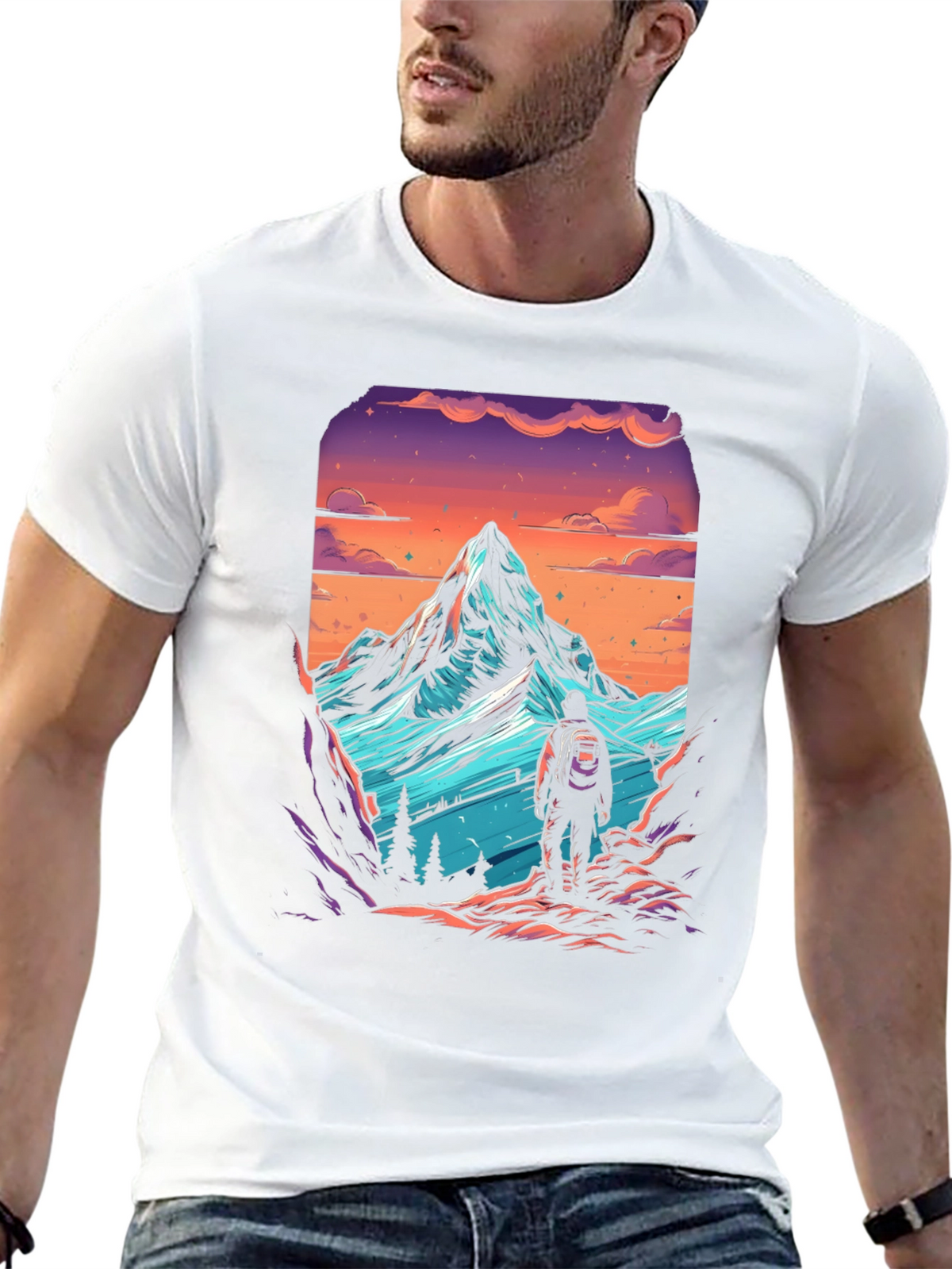 Mountain Hiker Graphic Tee - Adventure Awaits