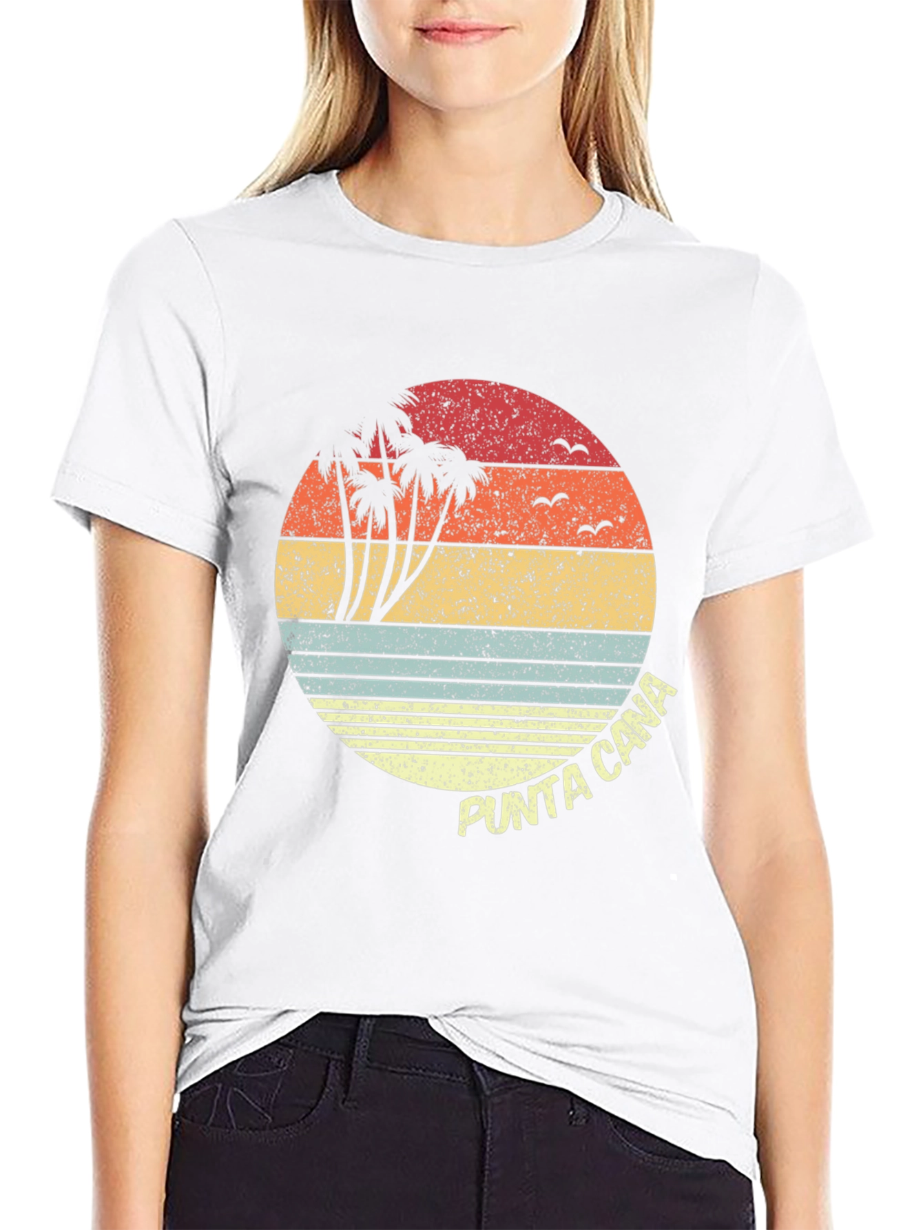 Punta Cana Retro Sunset T-Shirt