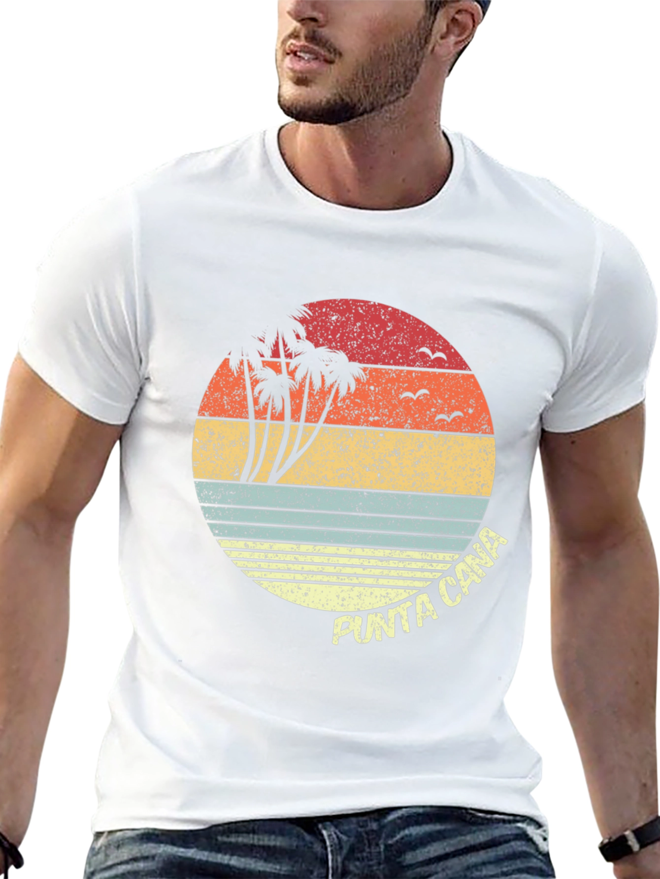 Punta Cana Retro Sunset T-Shirt