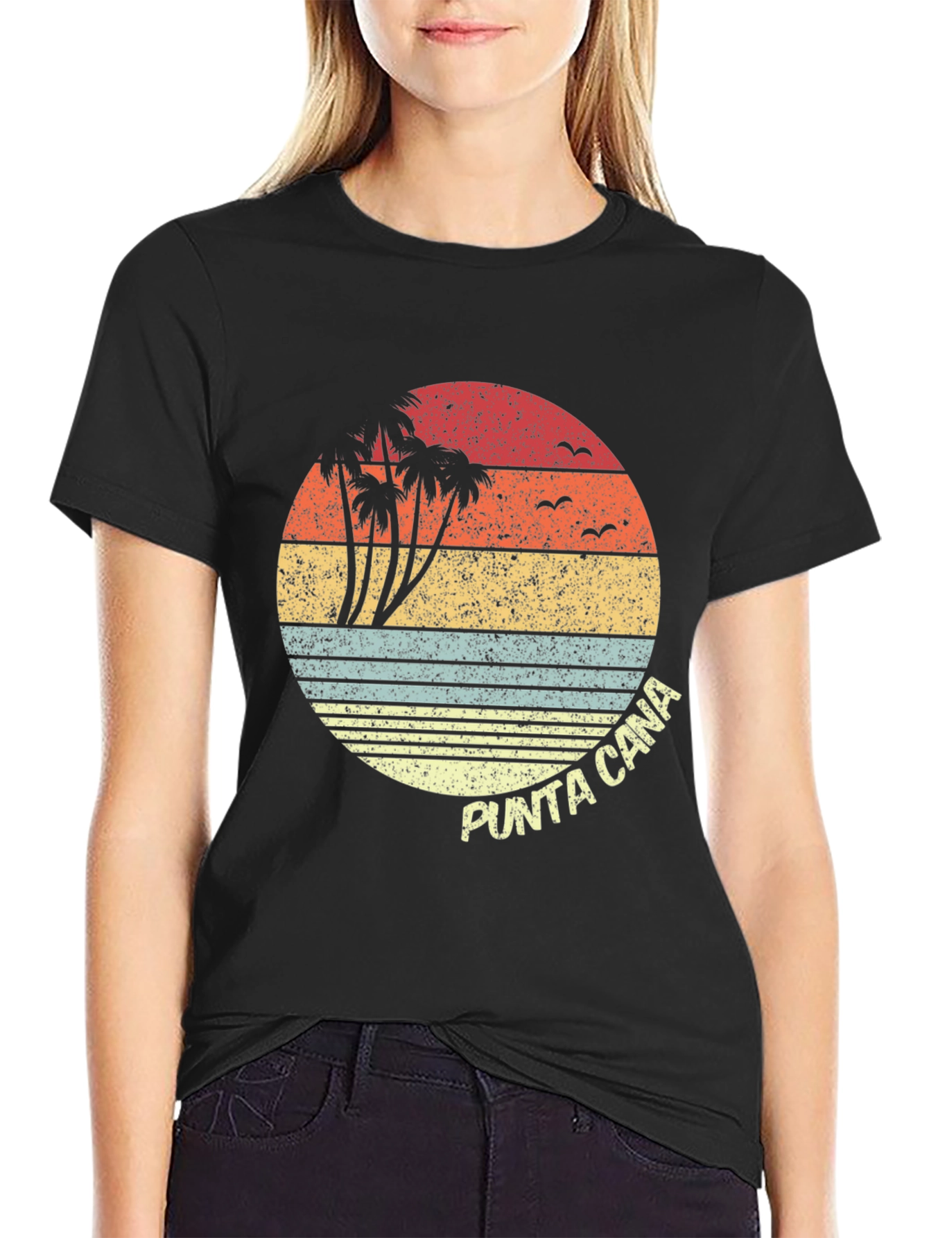 Punta Cana Retro Sunset T-Shirt