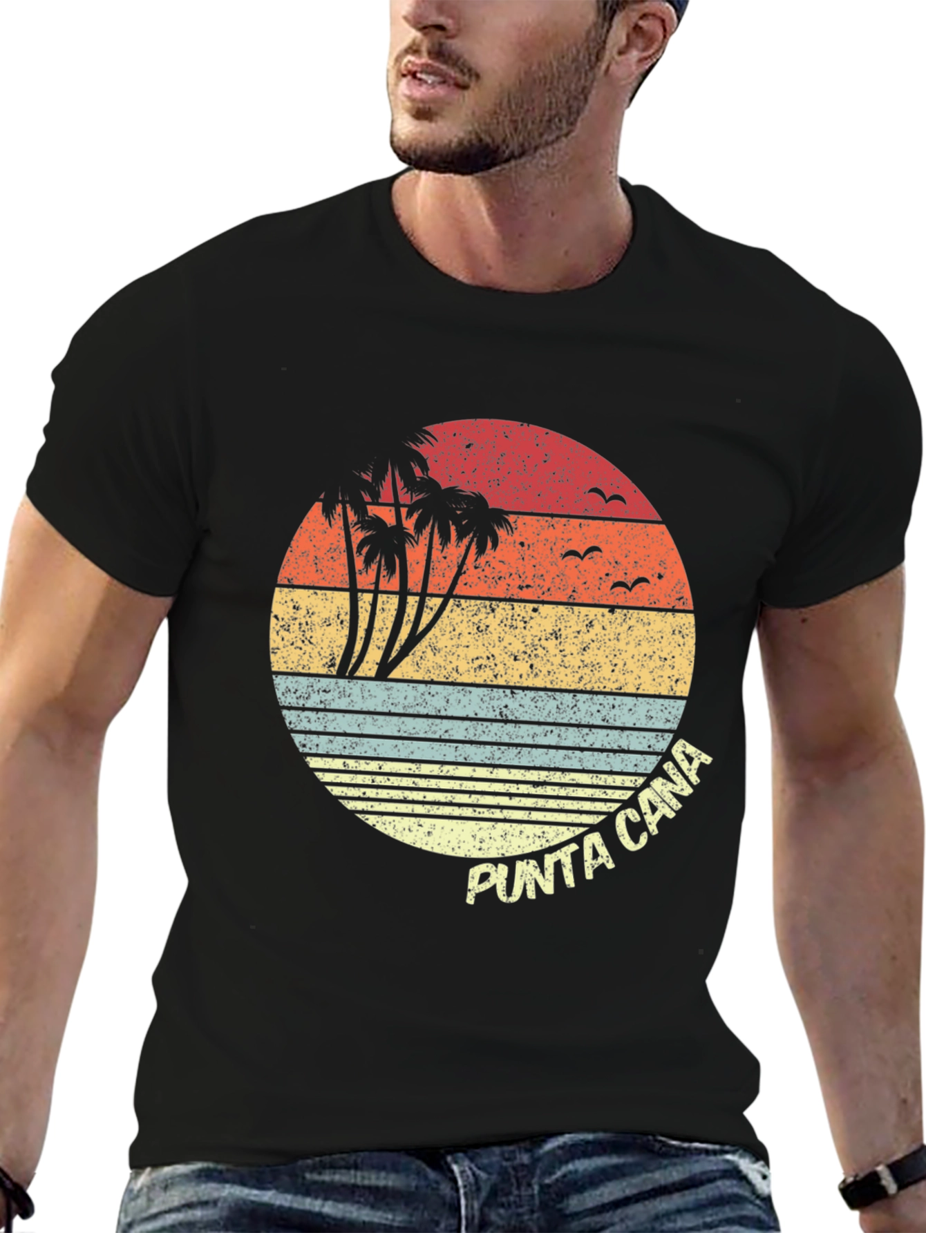 Punta Cana Retro Sunset T-Shirt
