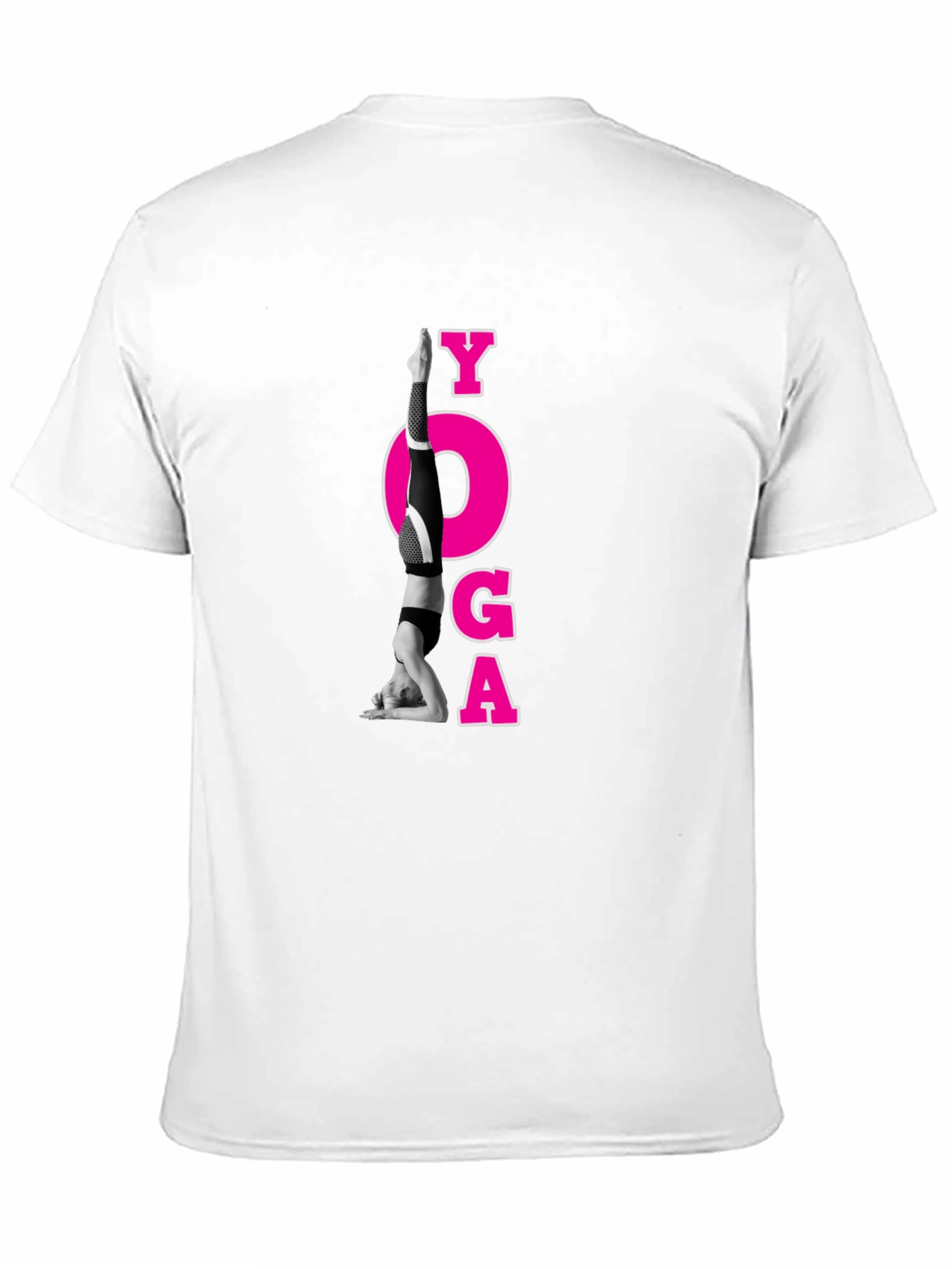 Yoga Pose Graphic Black T-Shirt