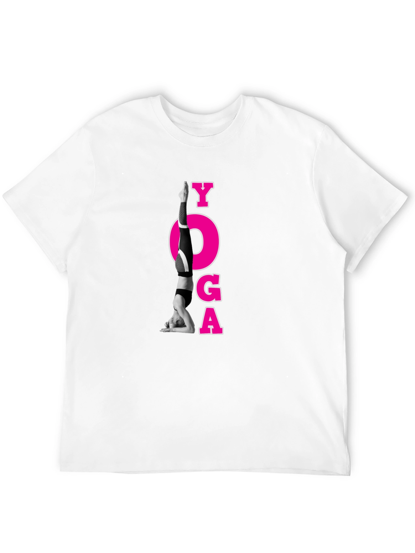 Yoga Pose Graphic Black T-Shirt